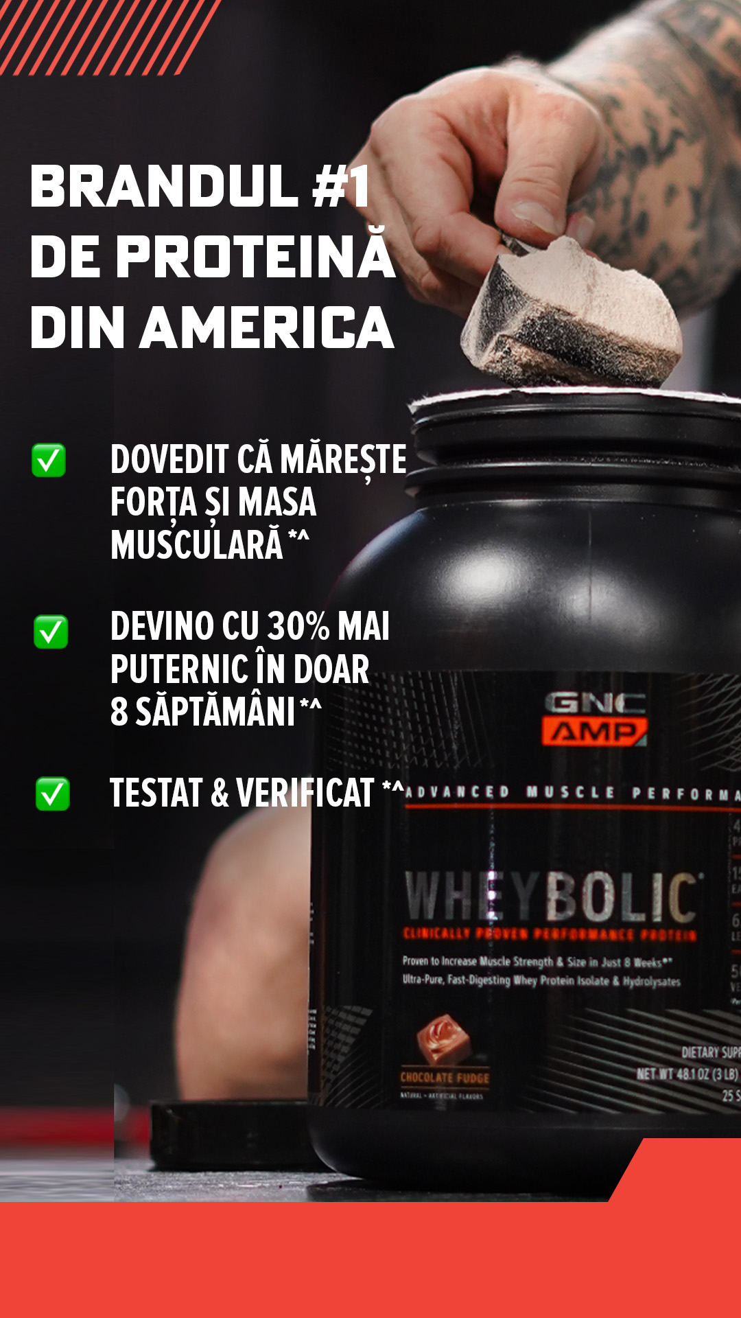 GNC Romania Facebook ad