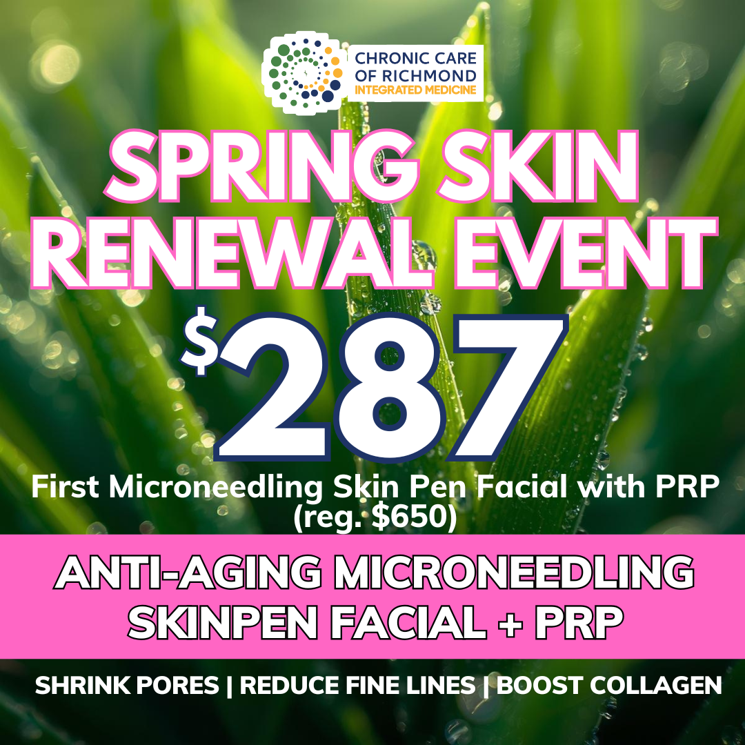 Chronic Care RVA Facebook ad: $287 for your first treatment (reg. $650)