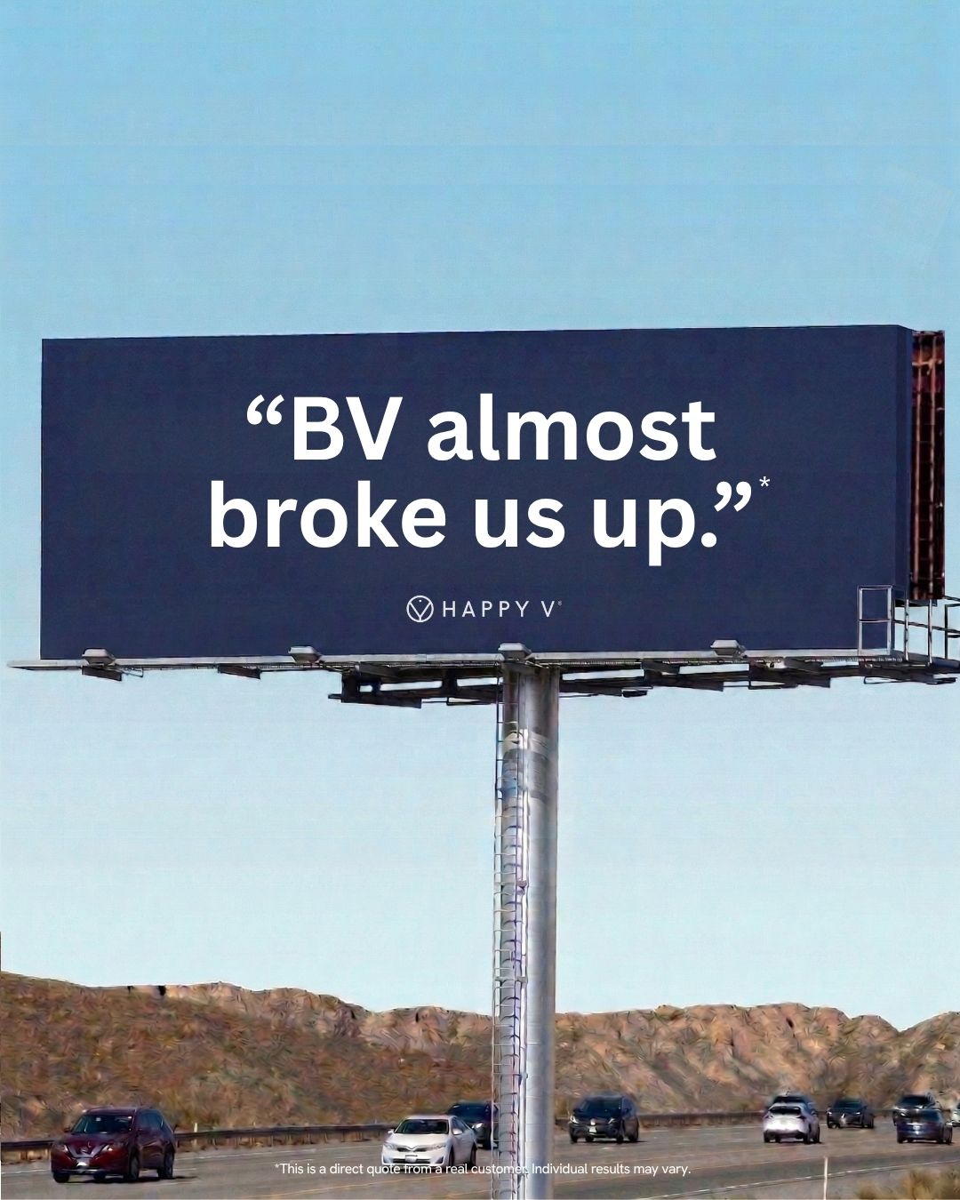 Happy V Facebook ad