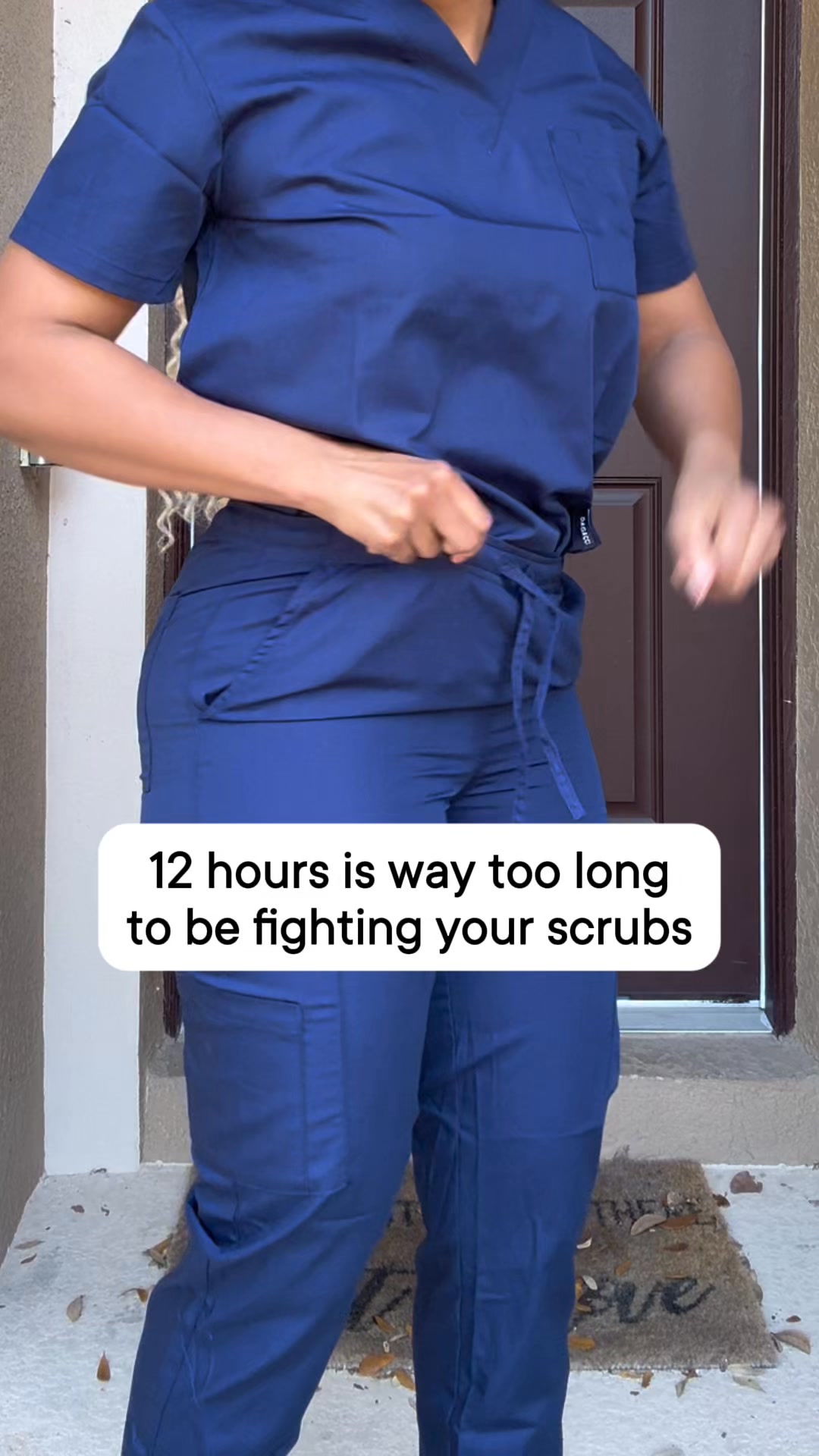 Mandala Scrubs Facebook ad: Stretchy, Spill-Repellent Scrub Tops for $24.99