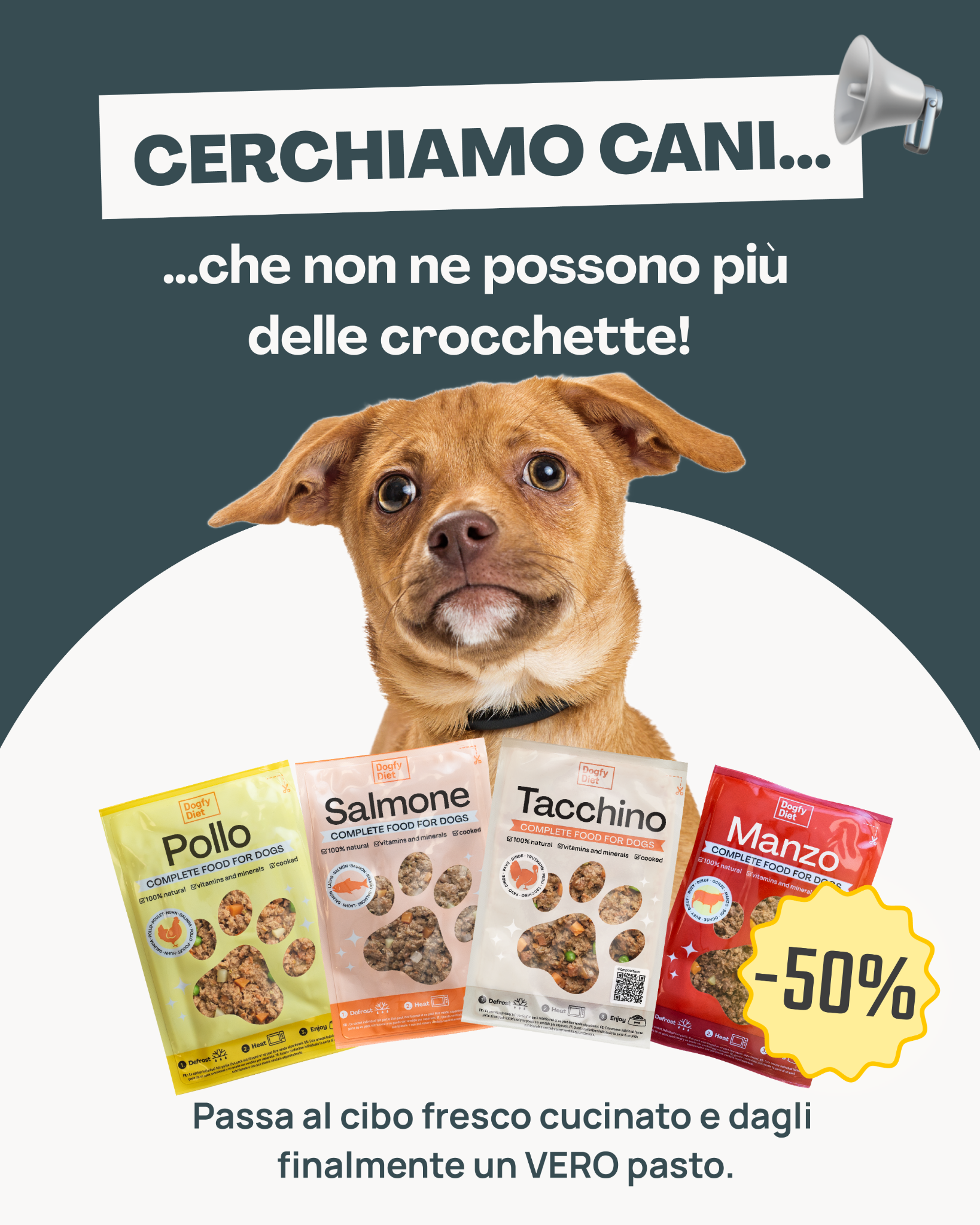 Dogfy Diet Italia Facebook ad from Oct 8, 2025