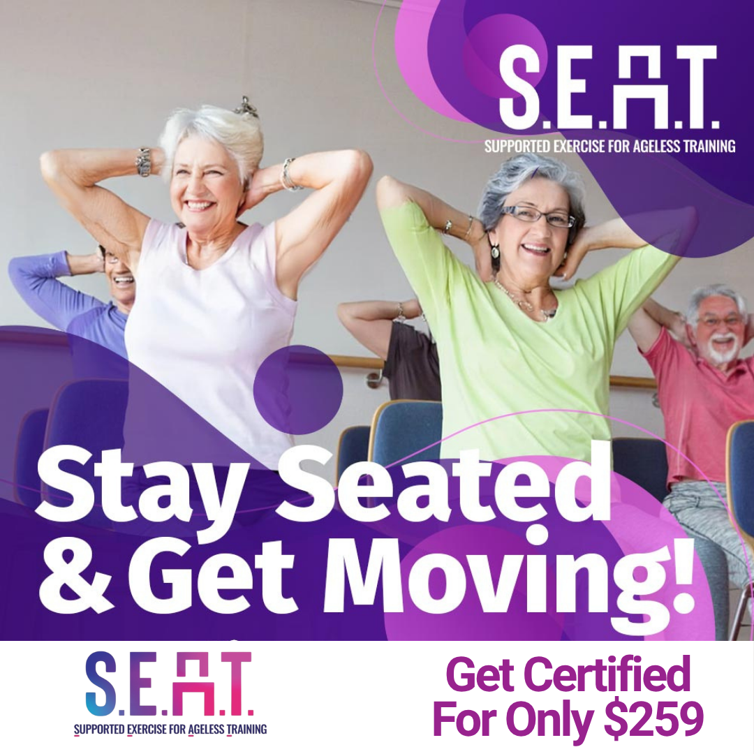 SEAT Fitness: Supported Exercise for Ageless Training Facebook ad: Welcome to the ALL NEW Supported Exercise for Ageless…
