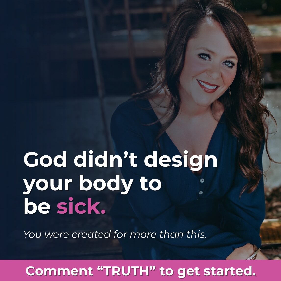 Ditch the Diagnosis Facebook ad: God didn’t design your body to be sick.