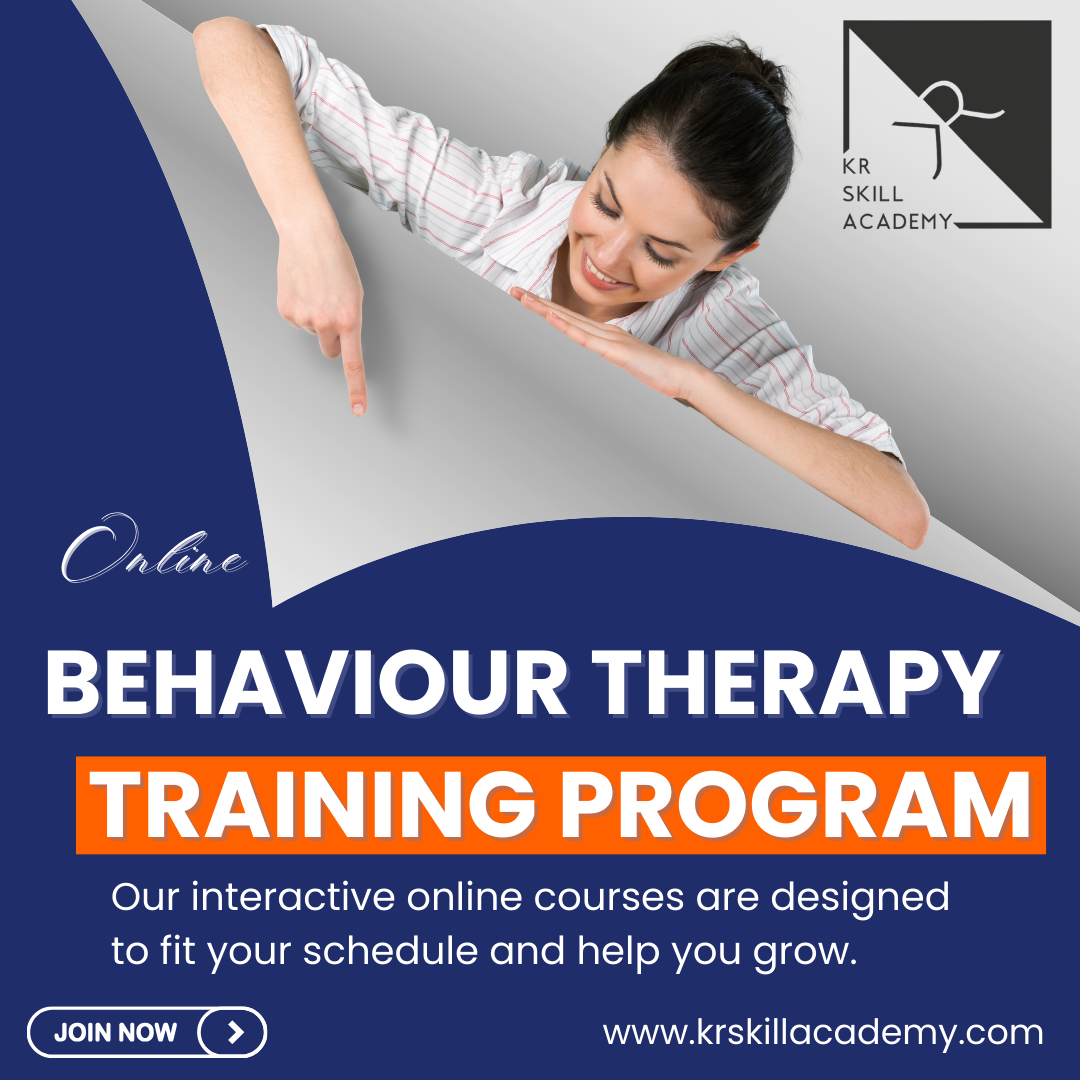 KR Skill Academy Facebook ad: Behaviour Therapy Certification Course