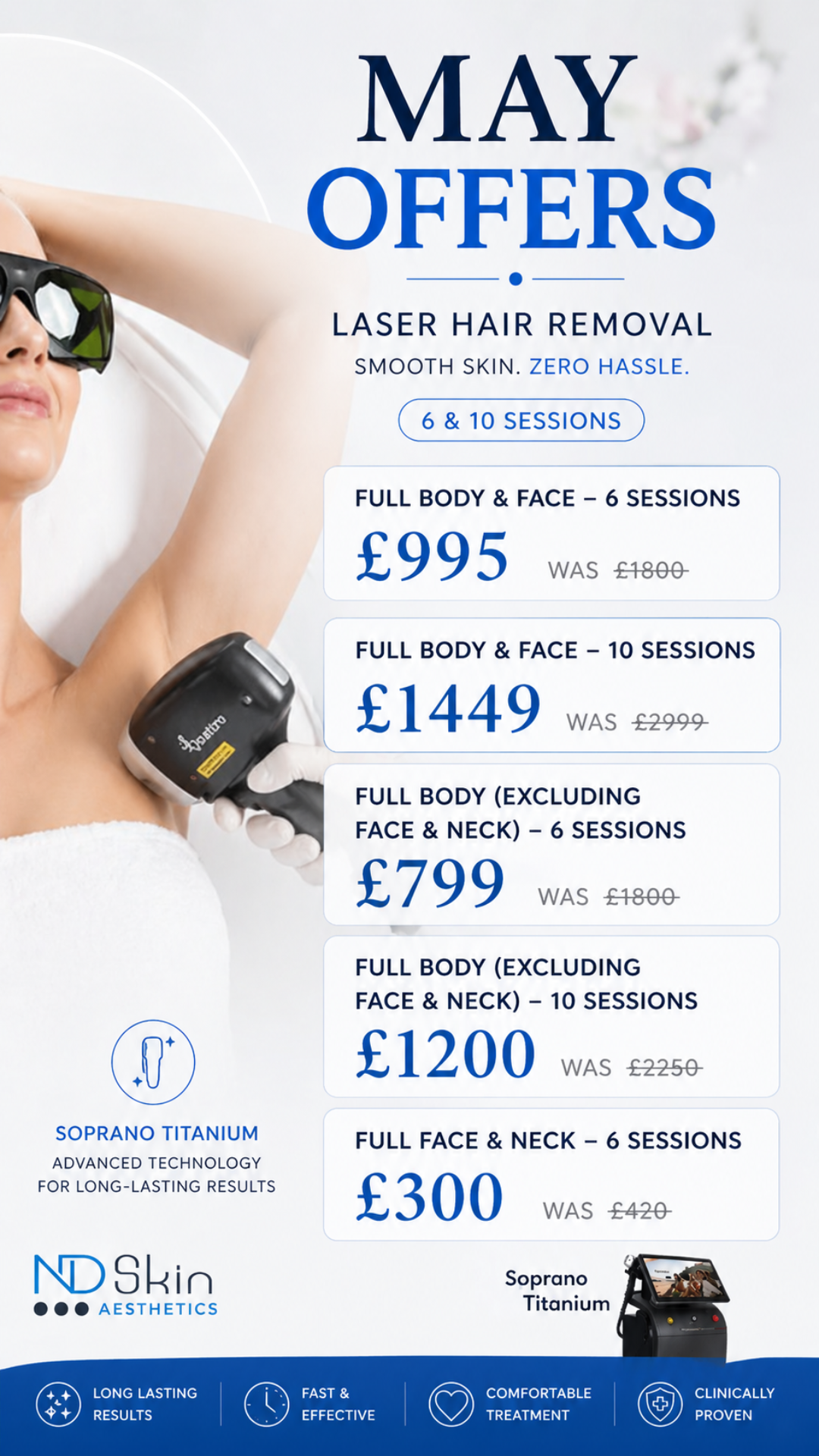 ND Skin Aesthetics Facebook ad: Chat with us