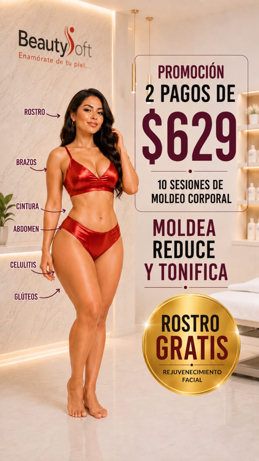 Morelia Beautysoft  Depilación Láser Cavitacion Faciales Rejuvenecimiento Facebook ad