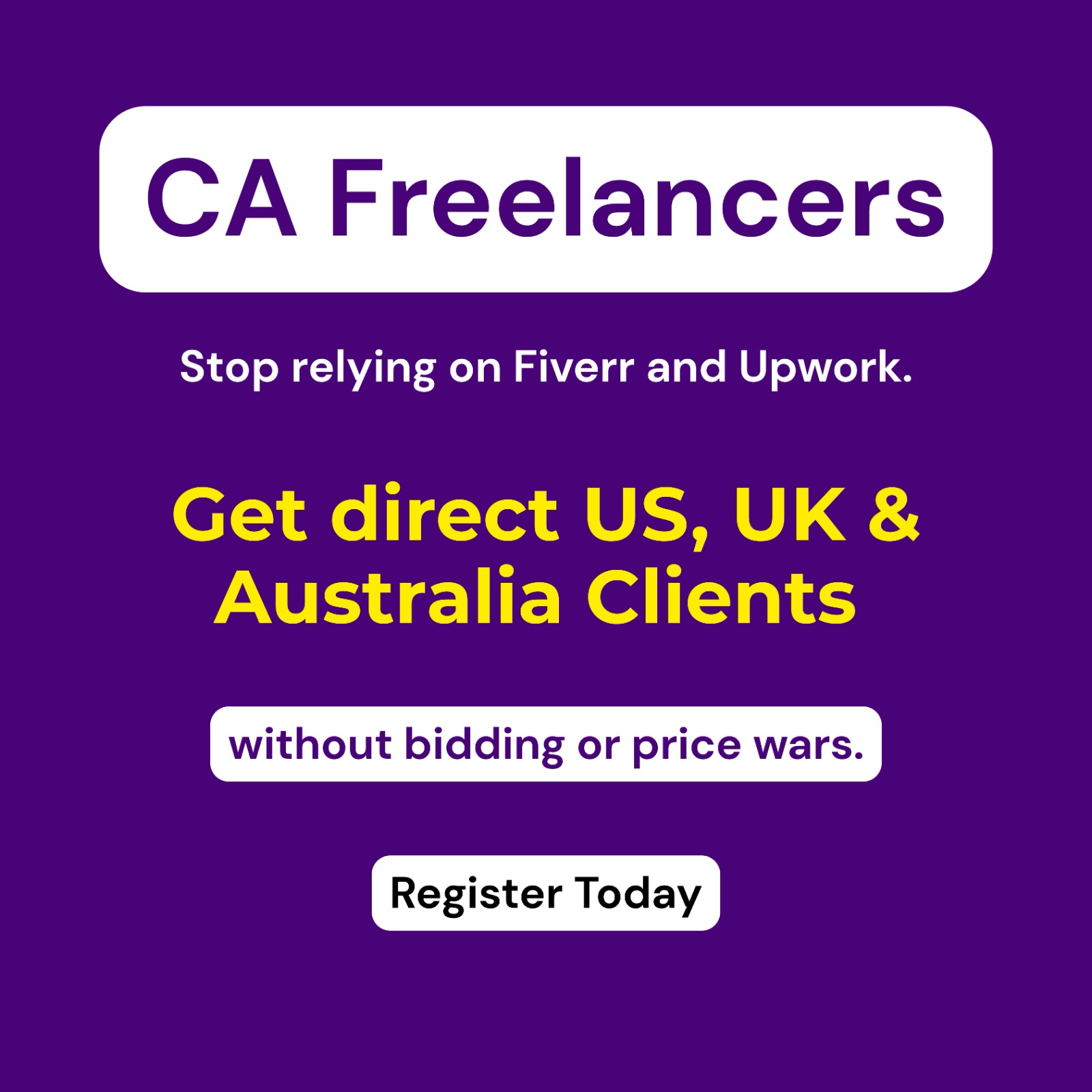 Ad2creative Facebook ad: Build a High-Ticket Global CA Practice