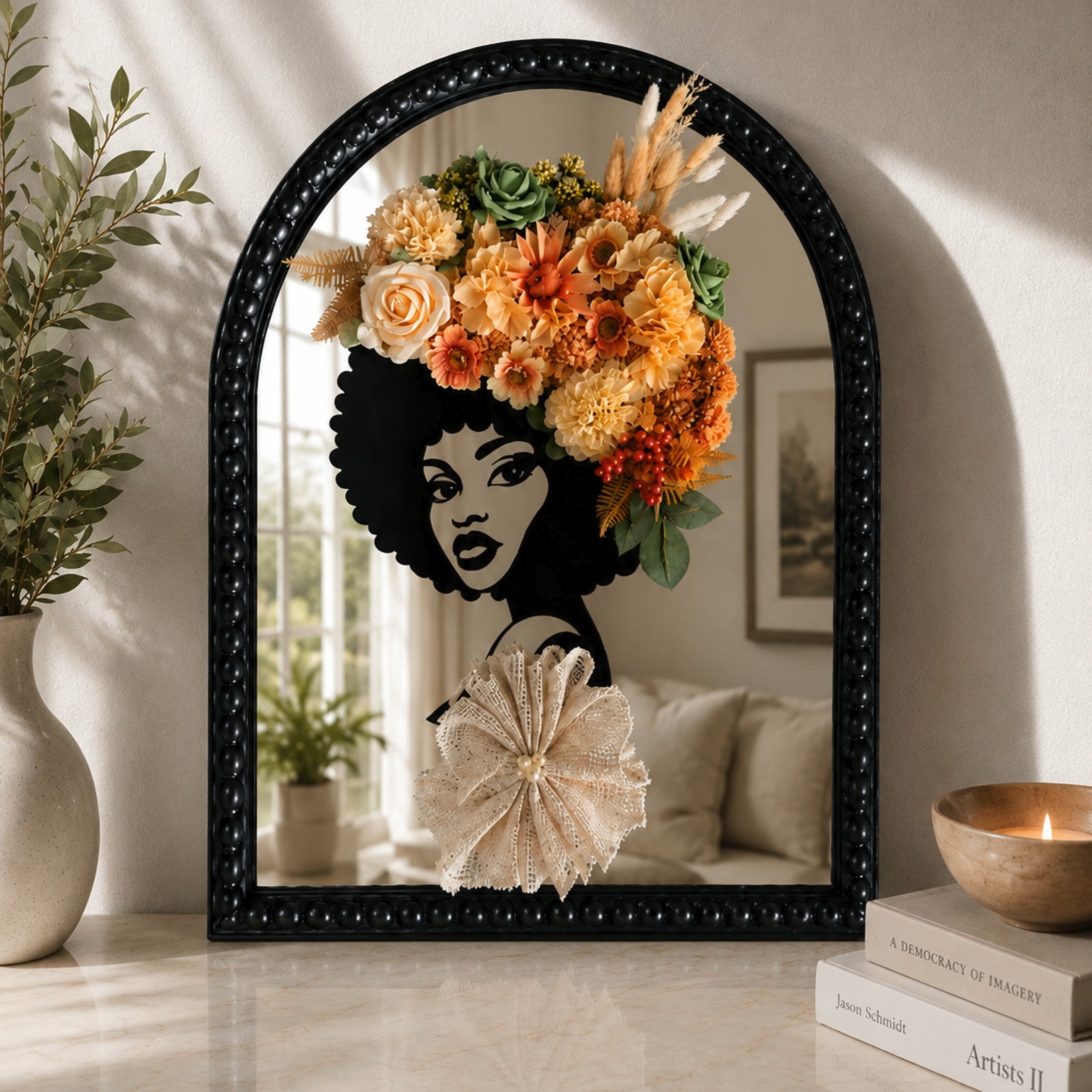 LJoy Creations Co. Facebook ad: A Mirror Shouldn’t Be Basic And She Clearly…