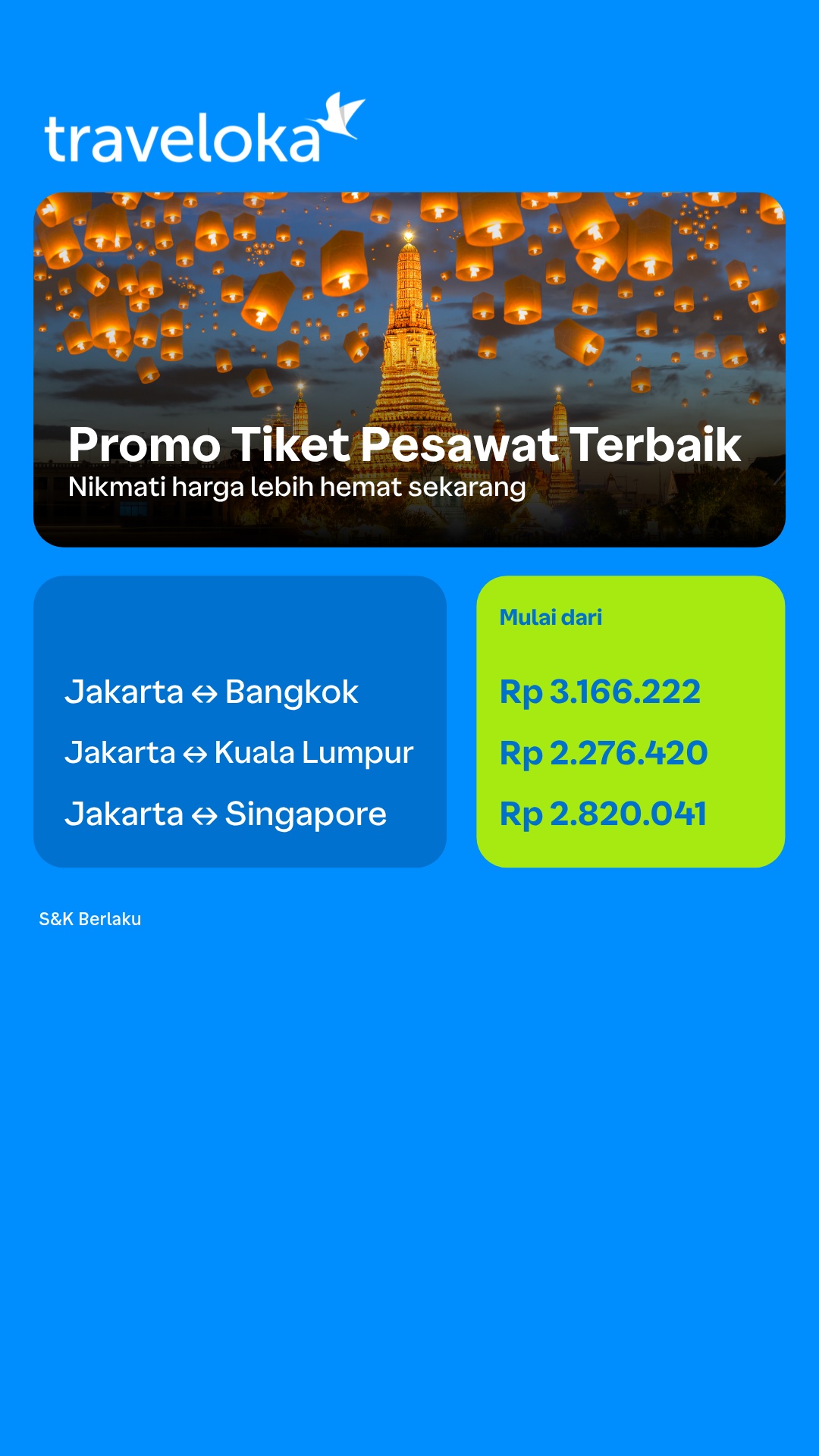 Traveloka Indonesia Facebook ad