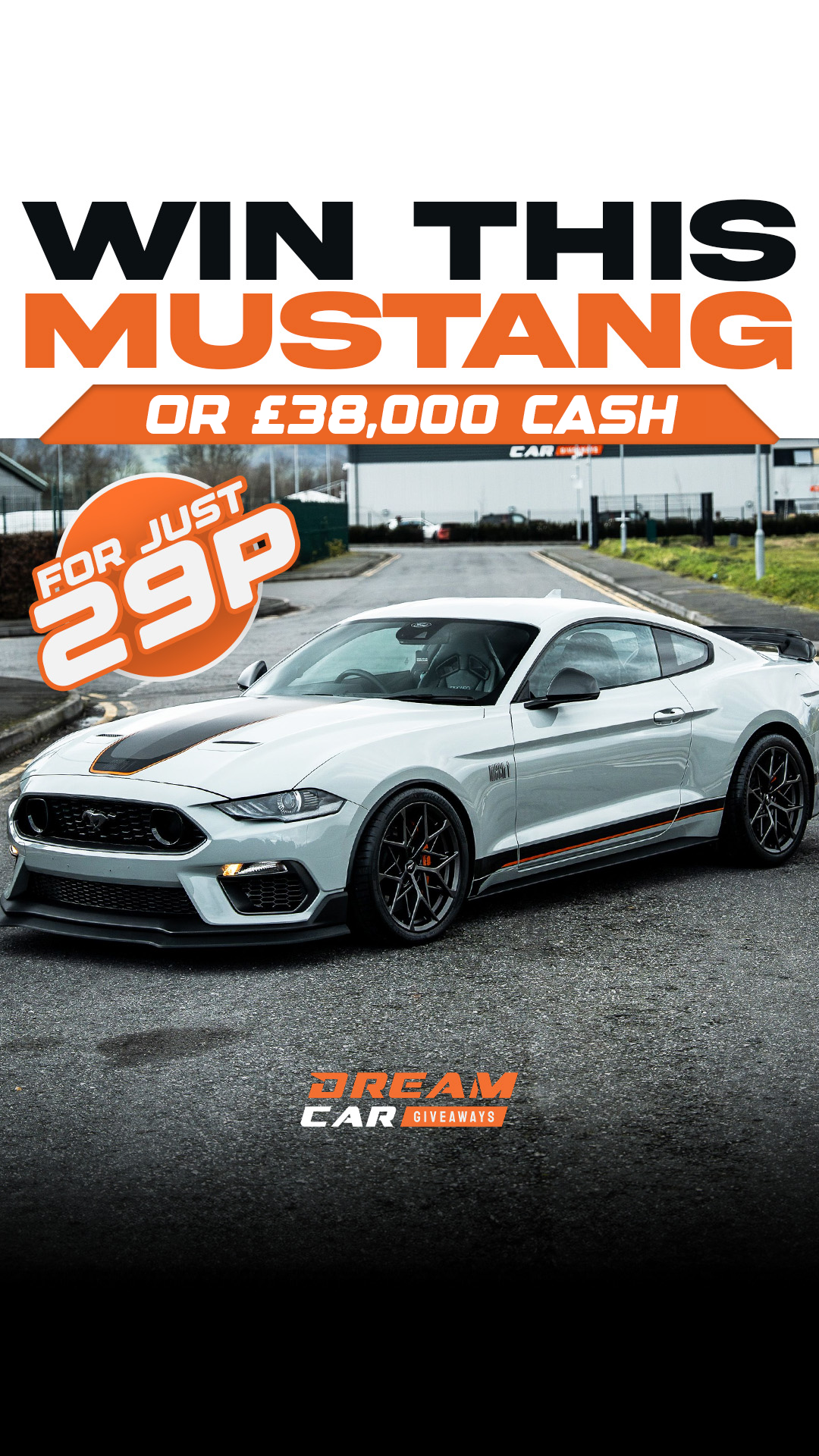 Dream Car Giveaways Facebook ad