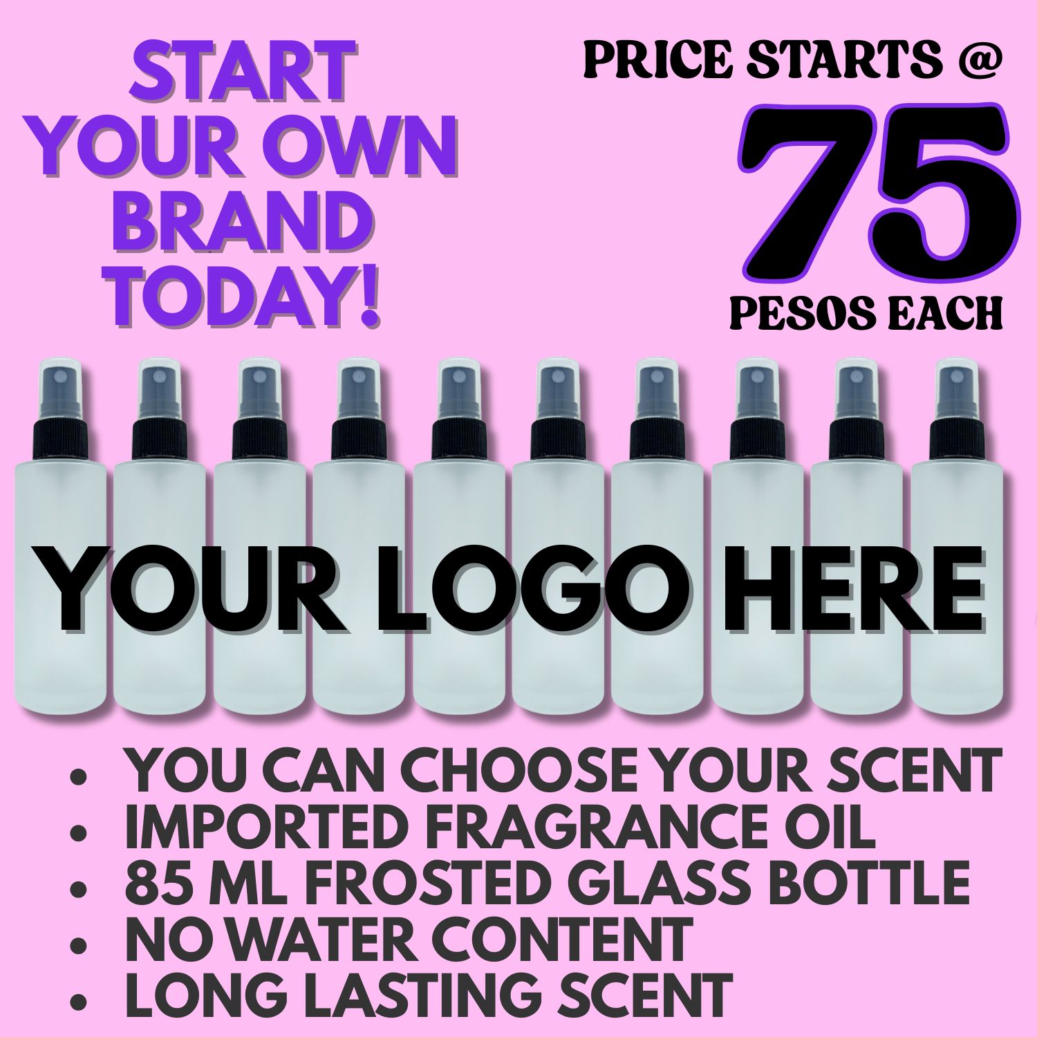 SG Collection Online Shop Facebook ad: 75 PESOS LANG MAKAKAPAGPAREBRANDING KANA!