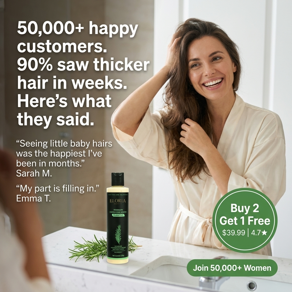 Madison Rose Facebook ad: Nourish Your Hair Naturally