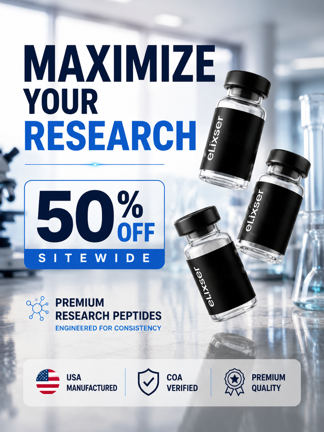Elixser Peptides Facebook ad
