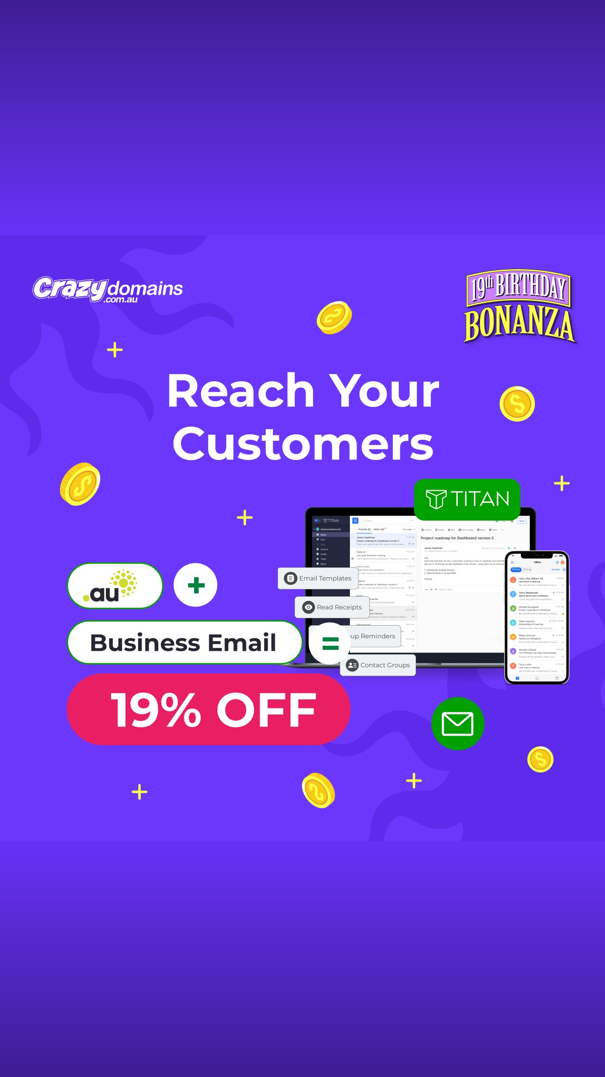 Crazy Domains Facebook ad