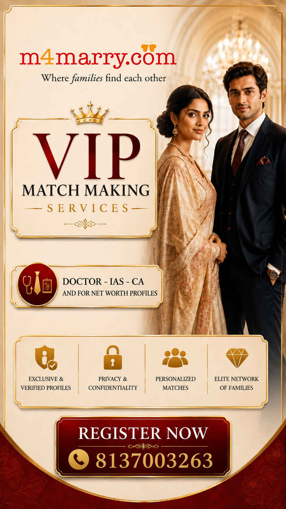 M4Marry Tamil Facebook ad