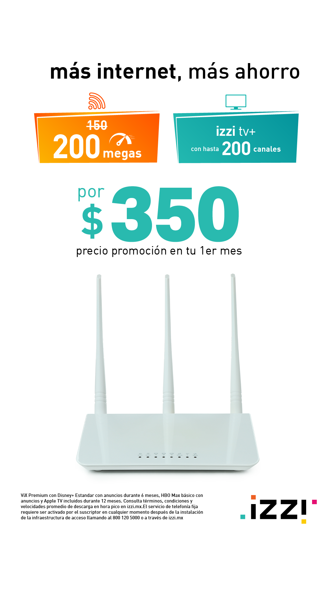 Internet y TV contrataciones izzi Facebook ad