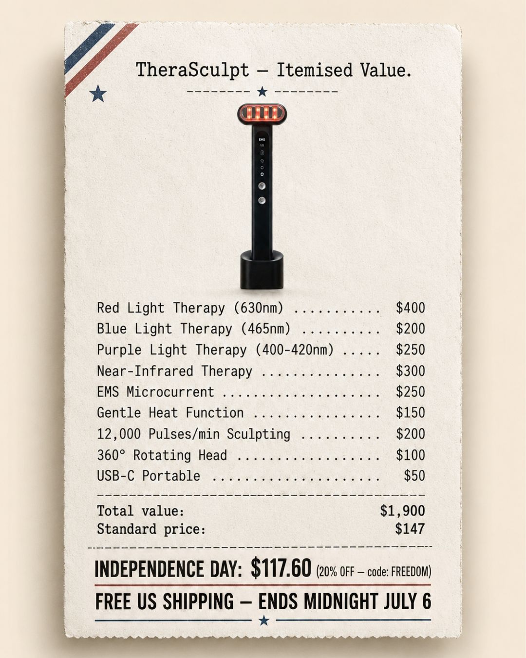 Therasage Facebook ad