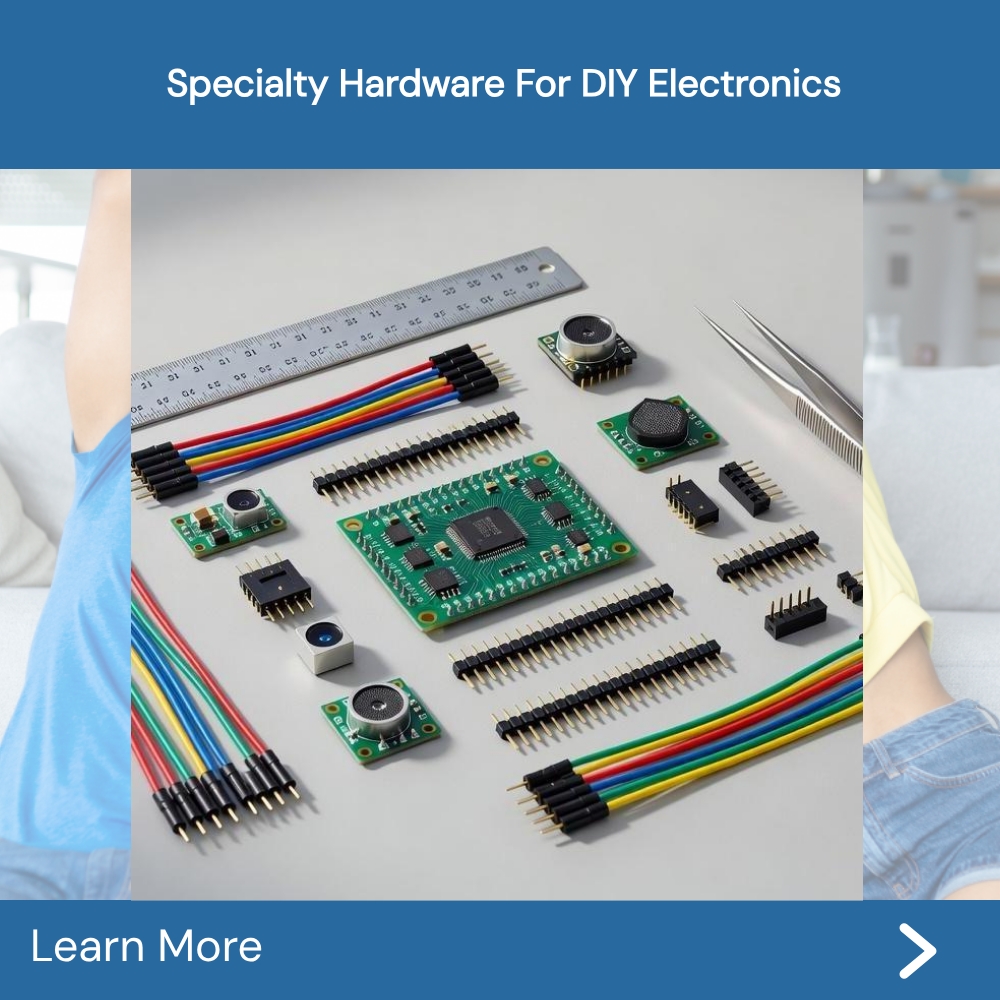 Swift Discoveries Diary Facebook ad: Specialty Hardware For Diy Electronics.