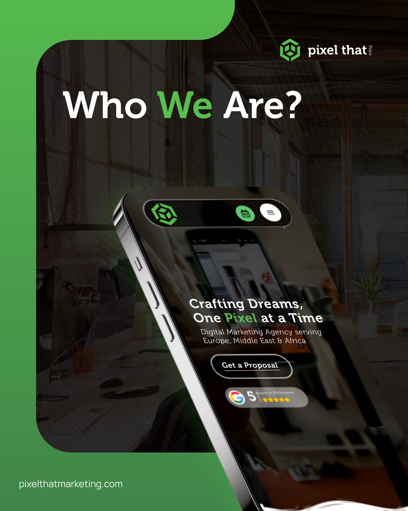 Pixel That Marketing Facebook ad: Wondering who we are?