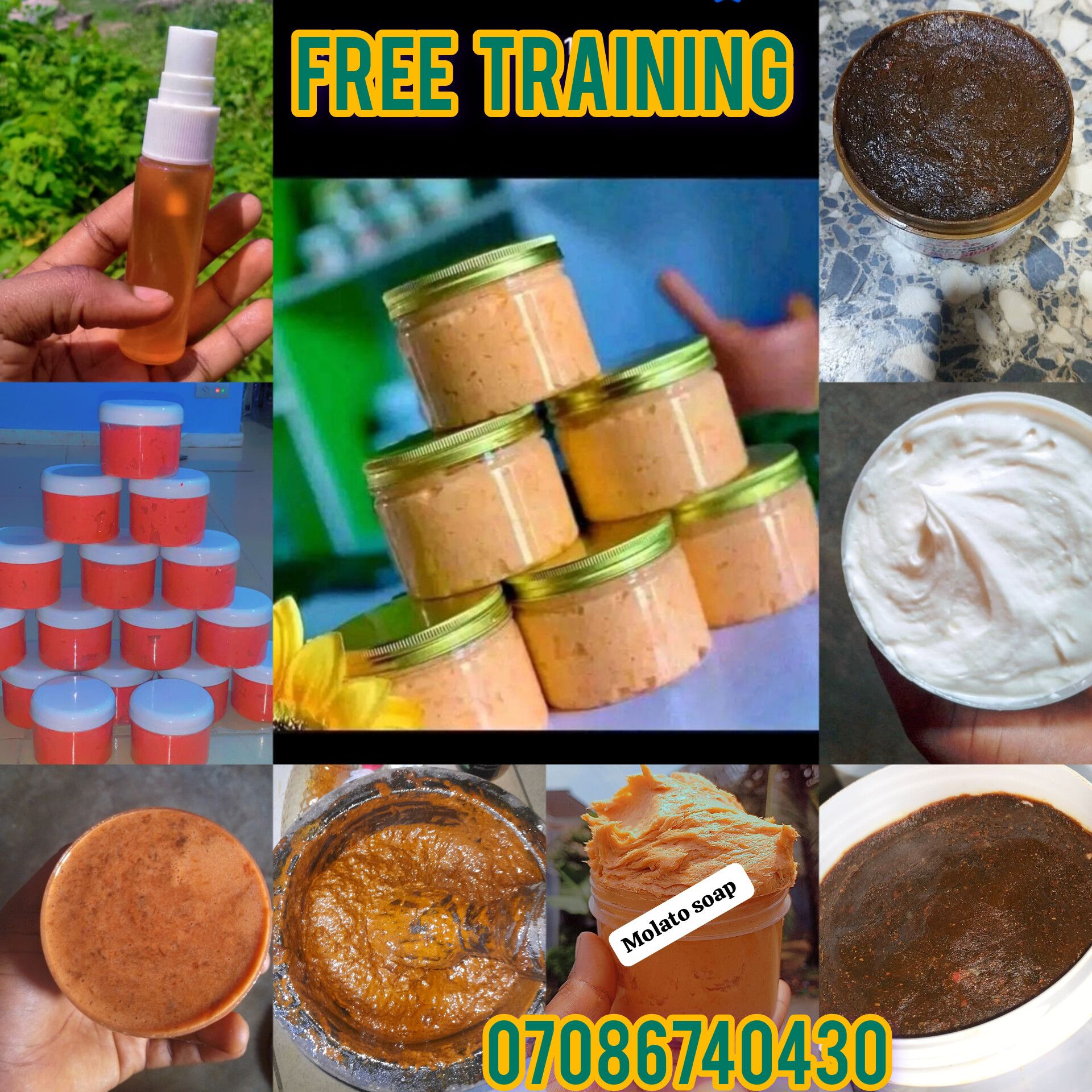 Golden Glow Organic skincare Facebook ad: FREE SKINCARE TRAINING