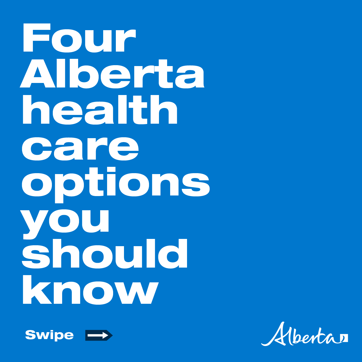 YourAlberta (Government of Alberta) Facebook ad: Know your options.