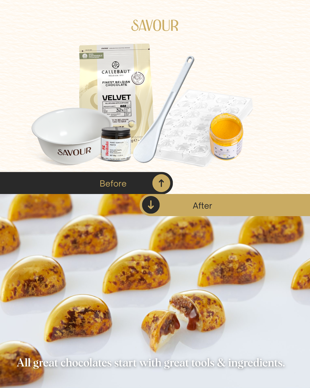 Savour Chocolate and Patisserie School Facebook ad