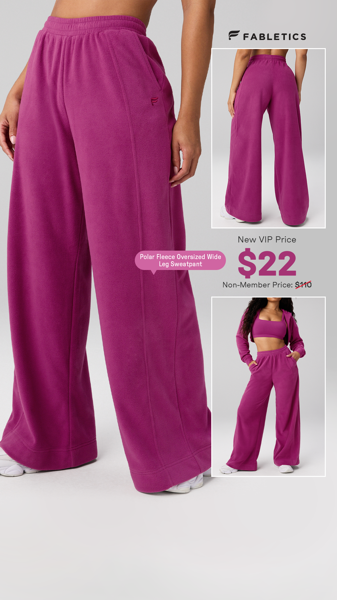 Fabletics Facebook ad: NEW DROPS
