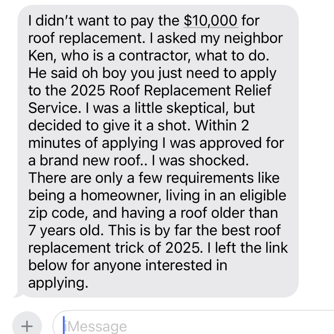 Derek Peterson Facebook ad: Helps Homeowners Replace Their Roof
