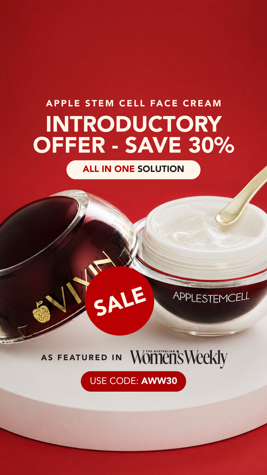 VIXIN Skincare Facebook ad