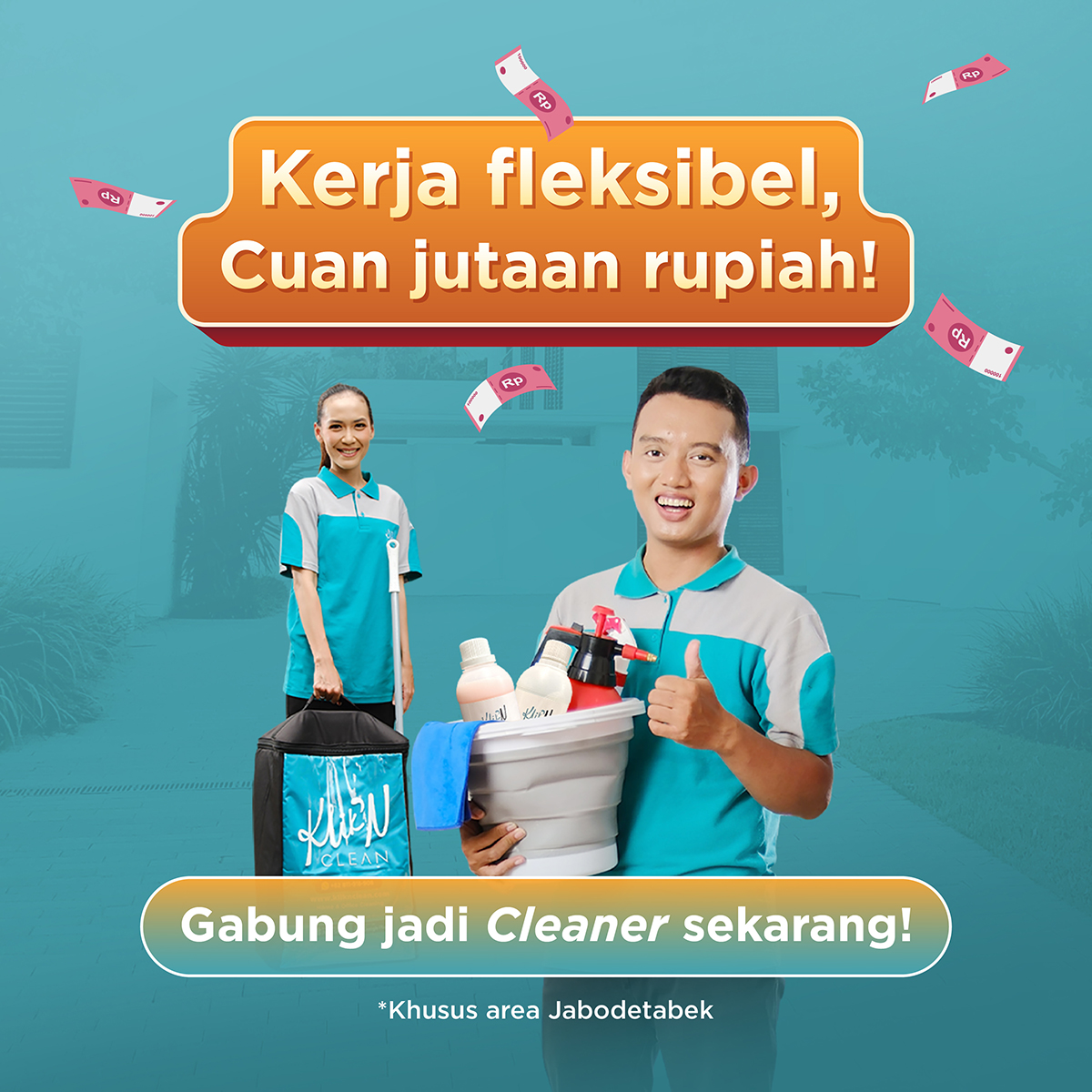 Rekrutmen KliknClean Facebook ad