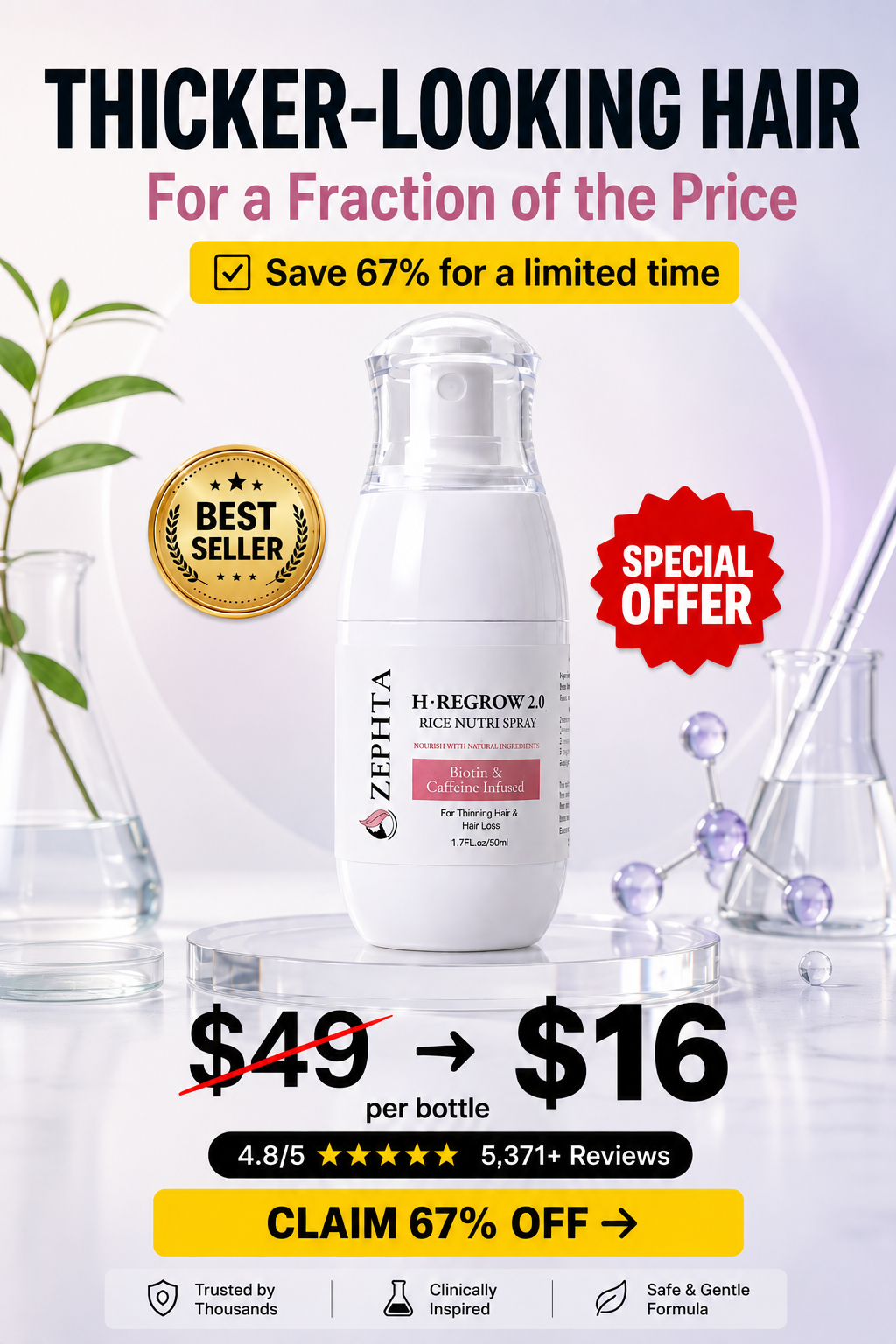 Hair Regrowth Tips Facebook ad
