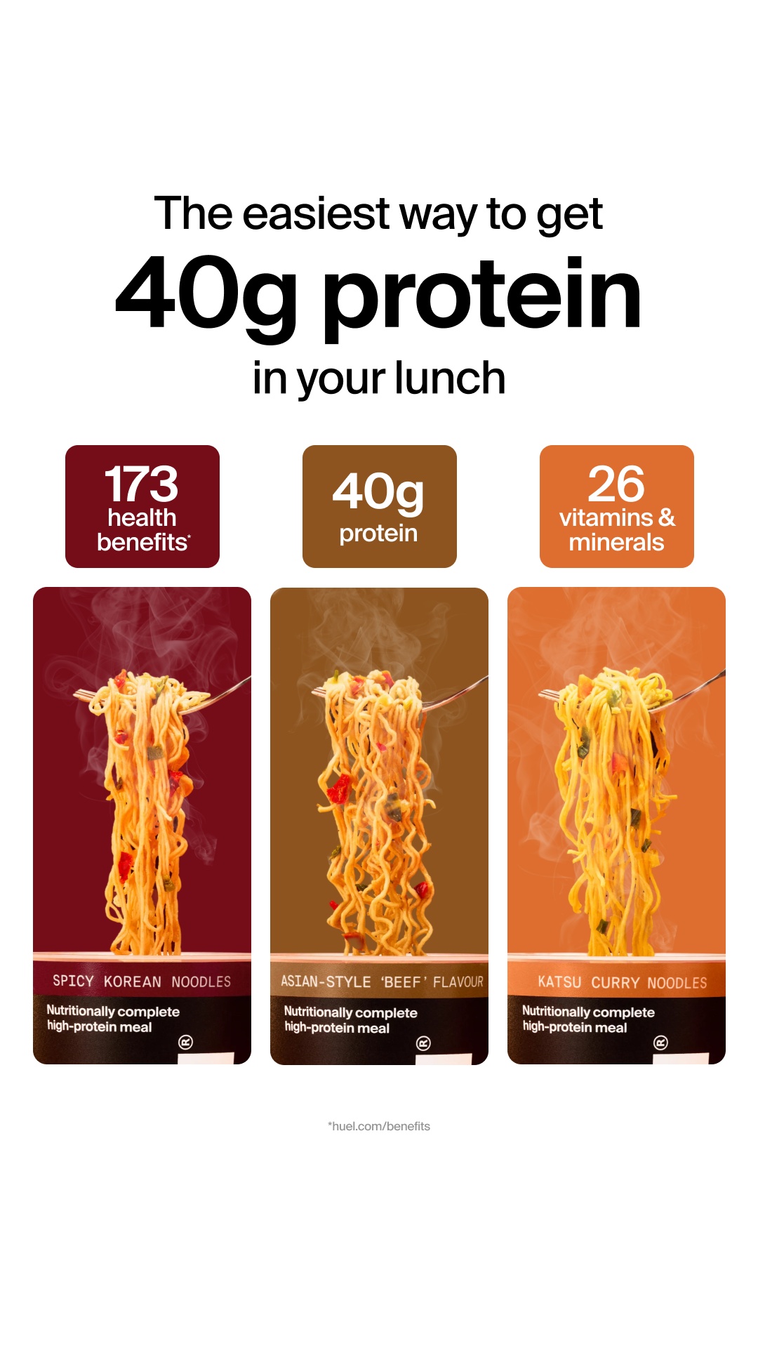 Huel Facebook ad