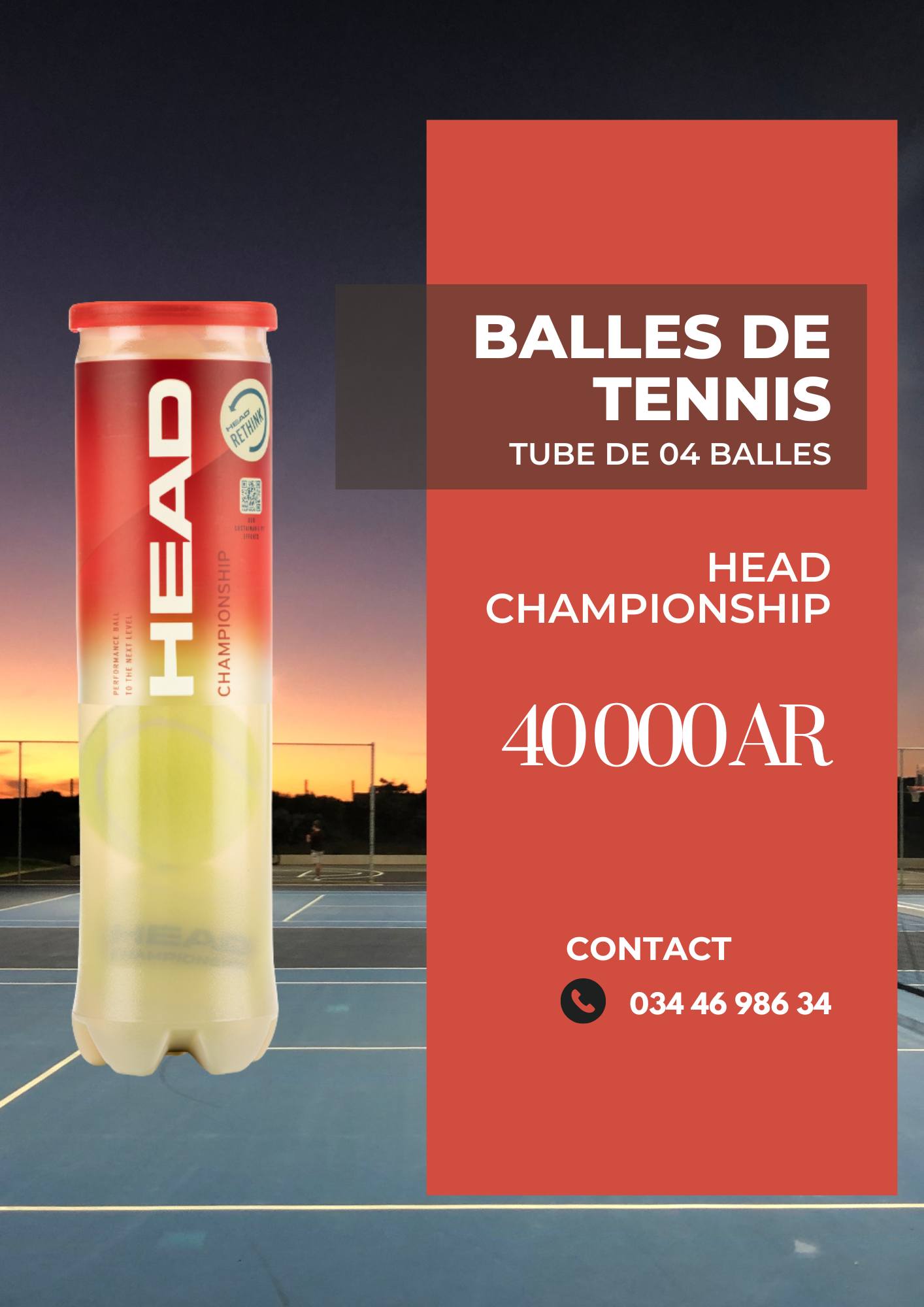 PROMO HMD Facebook ad: NOS BALLES DE TENNIS & DE PADEL