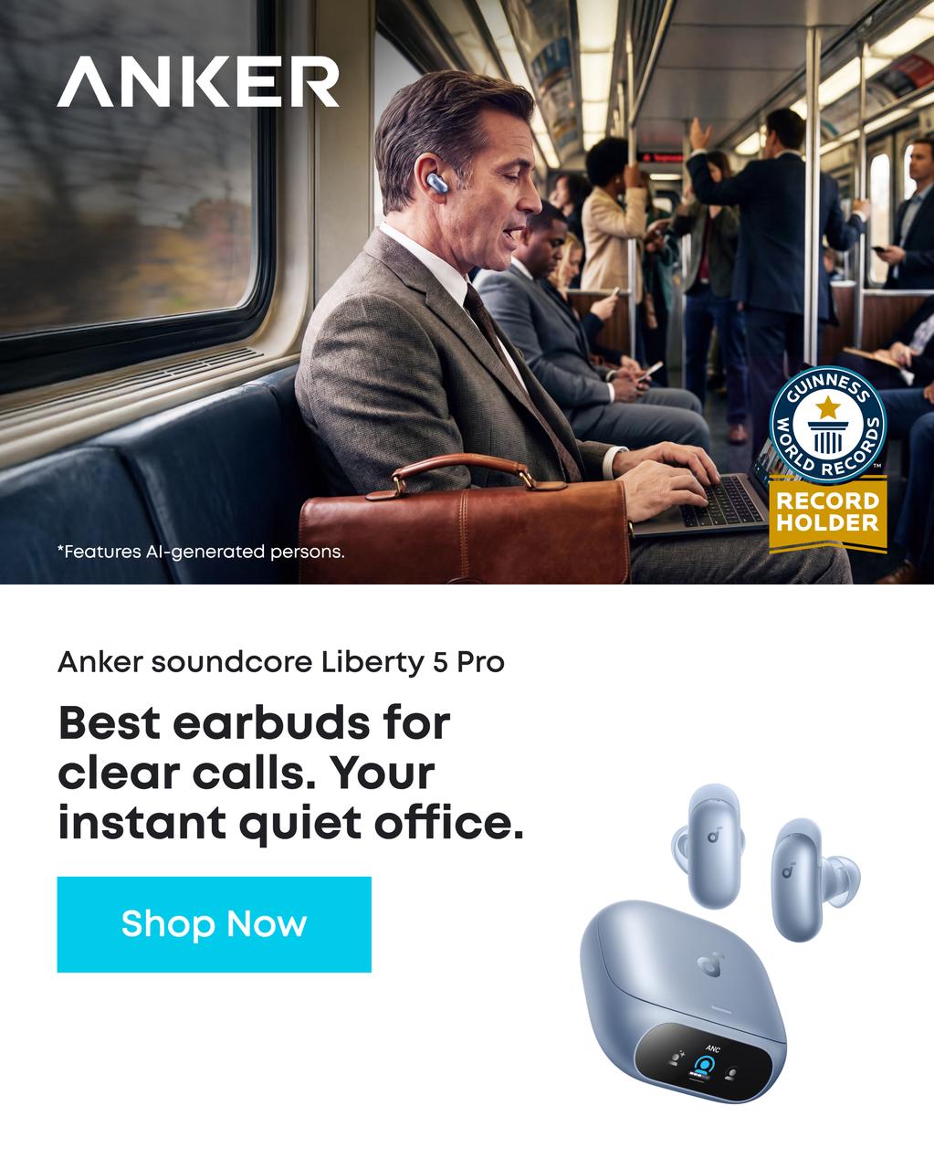 soundcore Facebook ad: Best Earbuds for Clear Calls