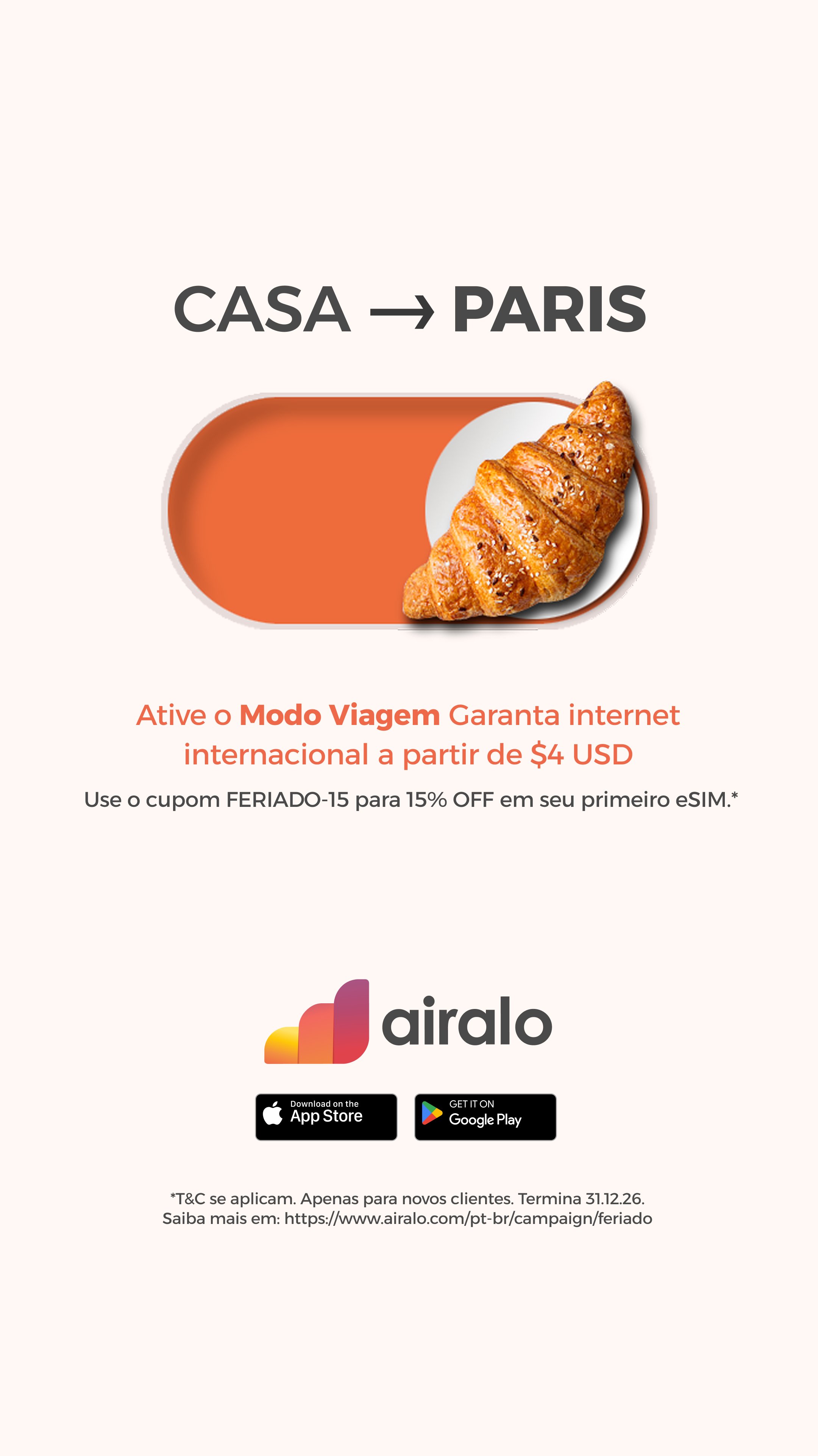 Airalo Global eSIM Store Facebook ad