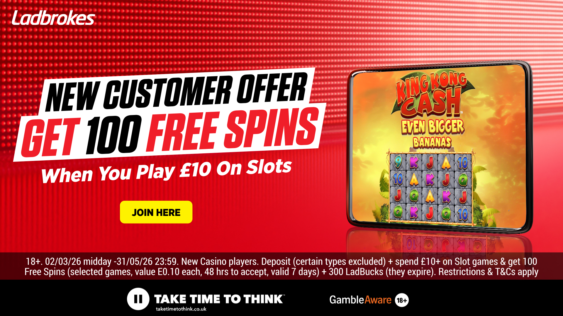 Ladbrokes Facebook ad