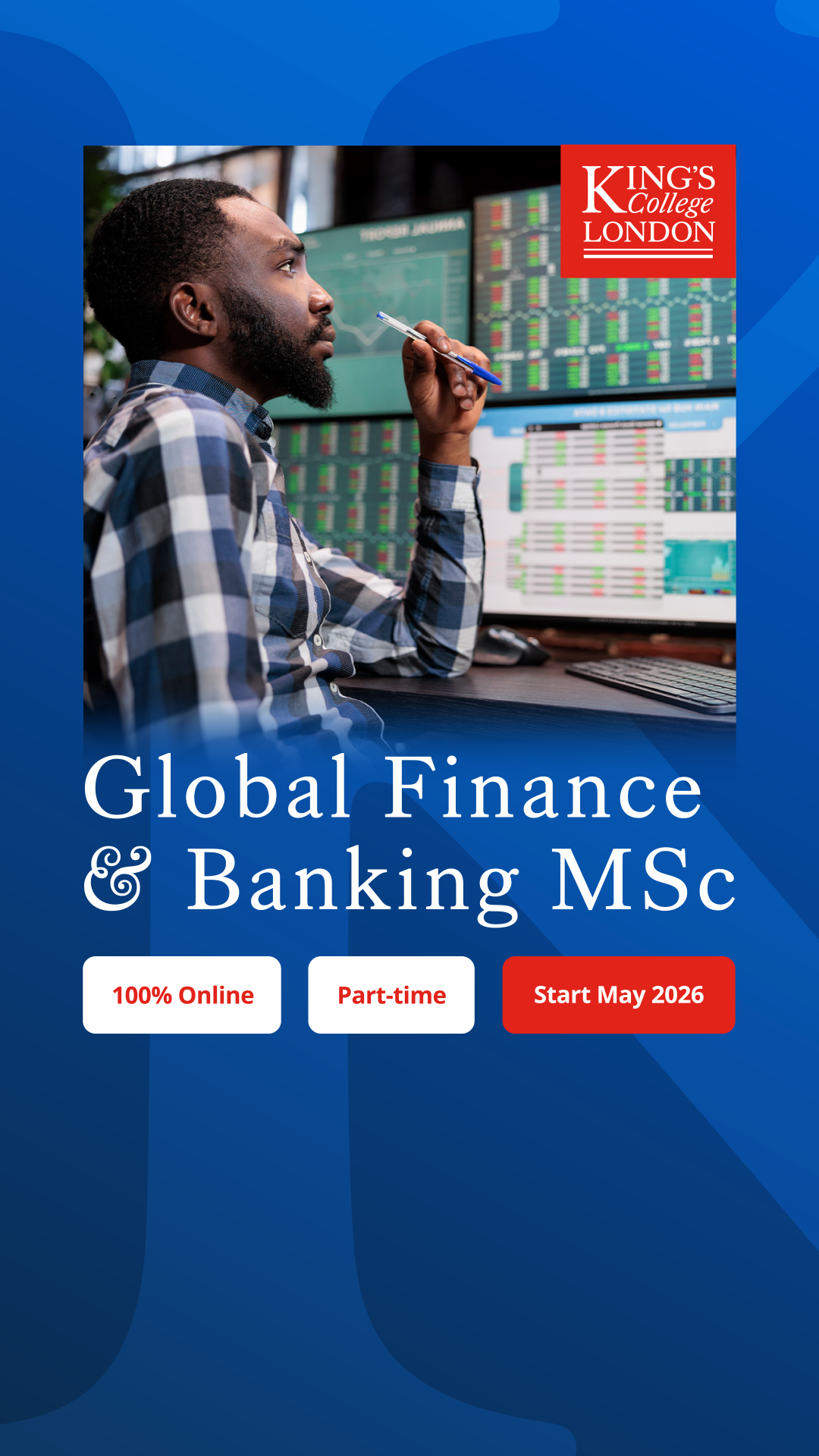 King's College London Facebook ad