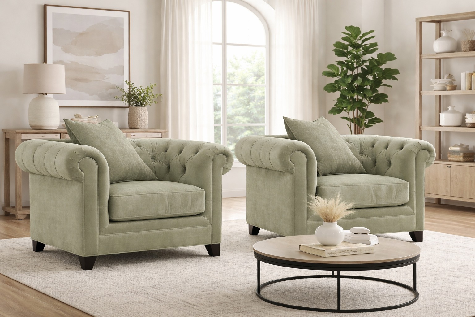 Xhuljano Lico Facebook ad: Saybridge 52 Fabric Armchair, (Set of 2)