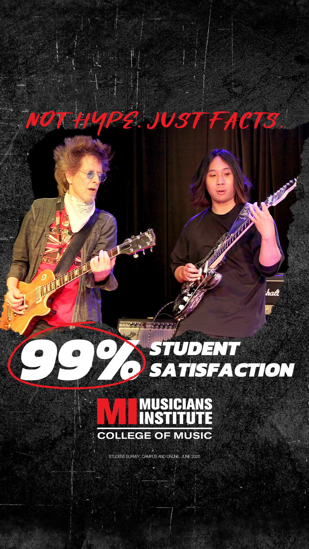 Musicians Institute Facebook ad from Feb 27, 2026