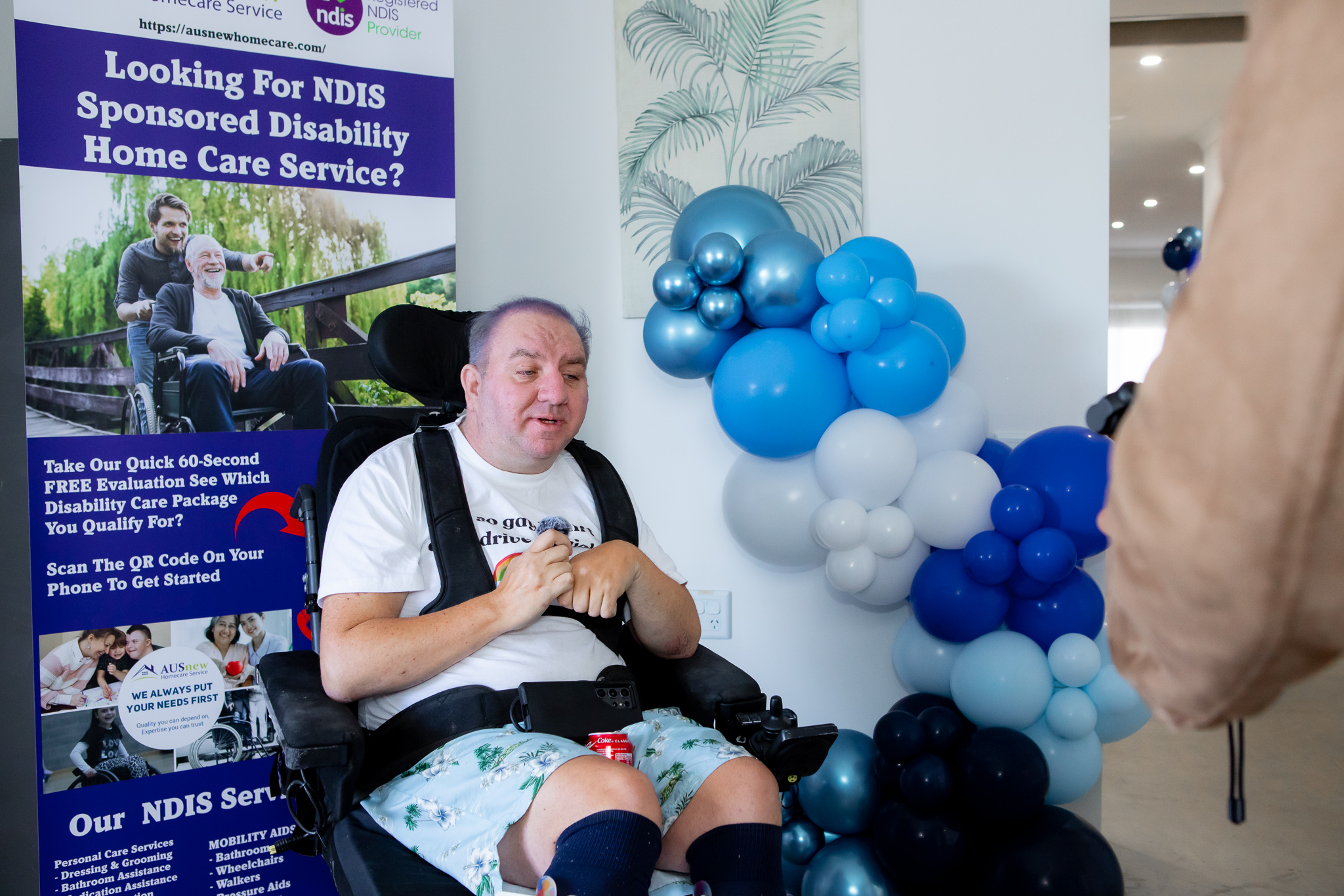 Ausnew Support Services Facebook ad from Feb 16, 2026