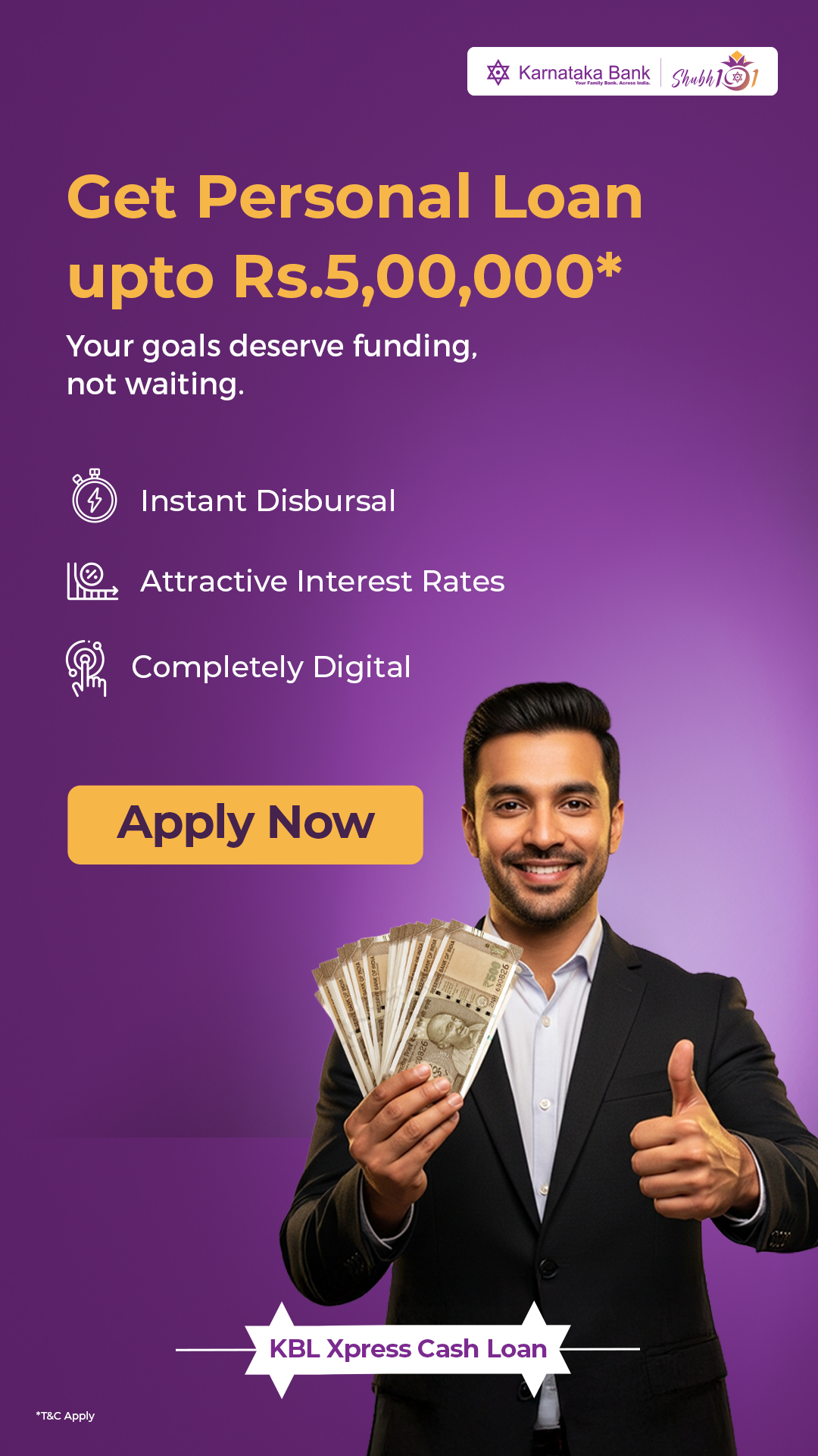 Karnataka Bank Facebook ad