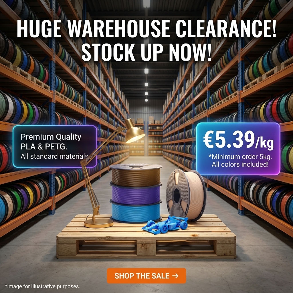 SUNLU EU Facebook ad: Premium PLA Spools: Only €5.78/KG