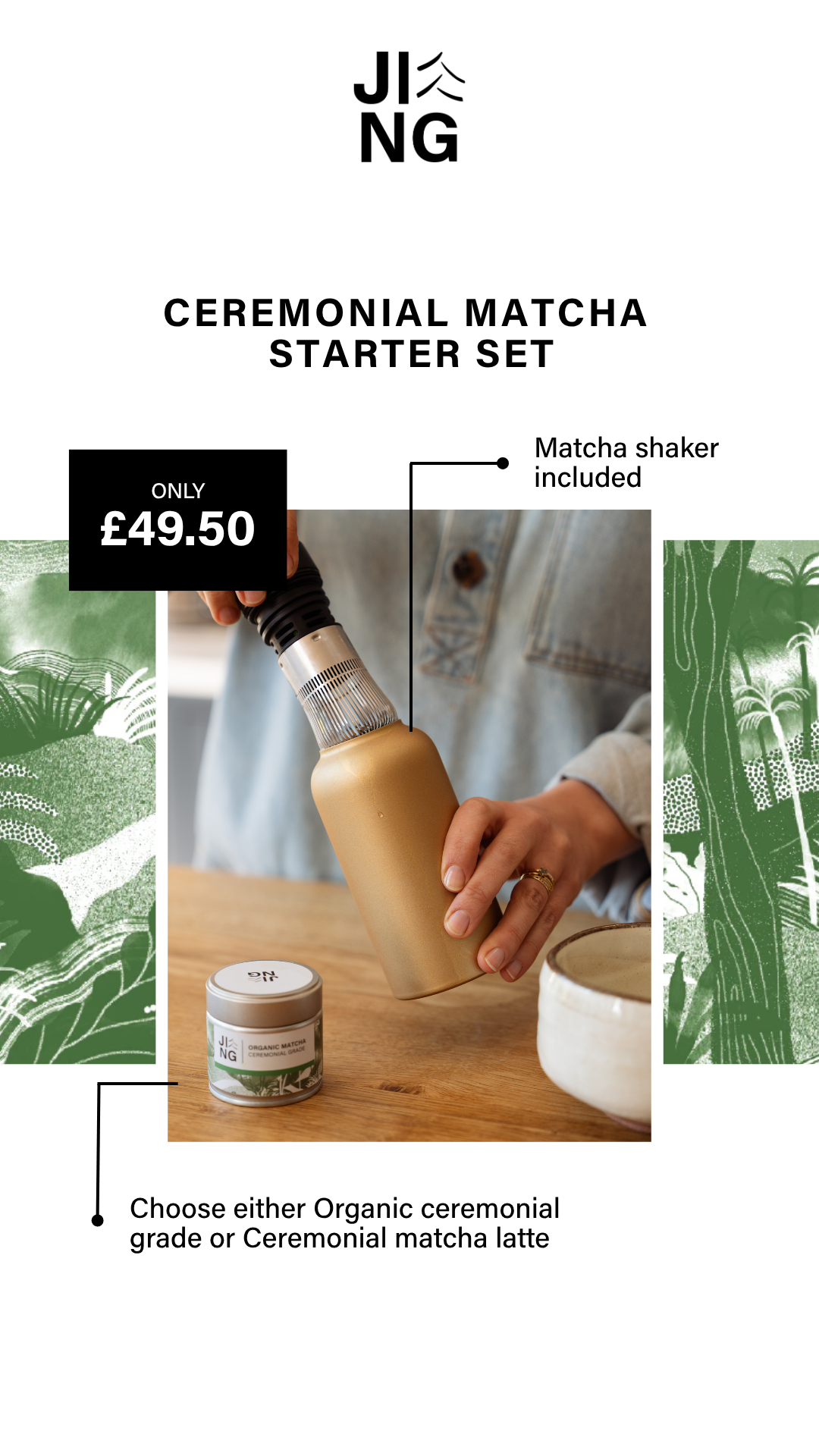 JING Tea Facebook ad: Discover Exceptional Matcha