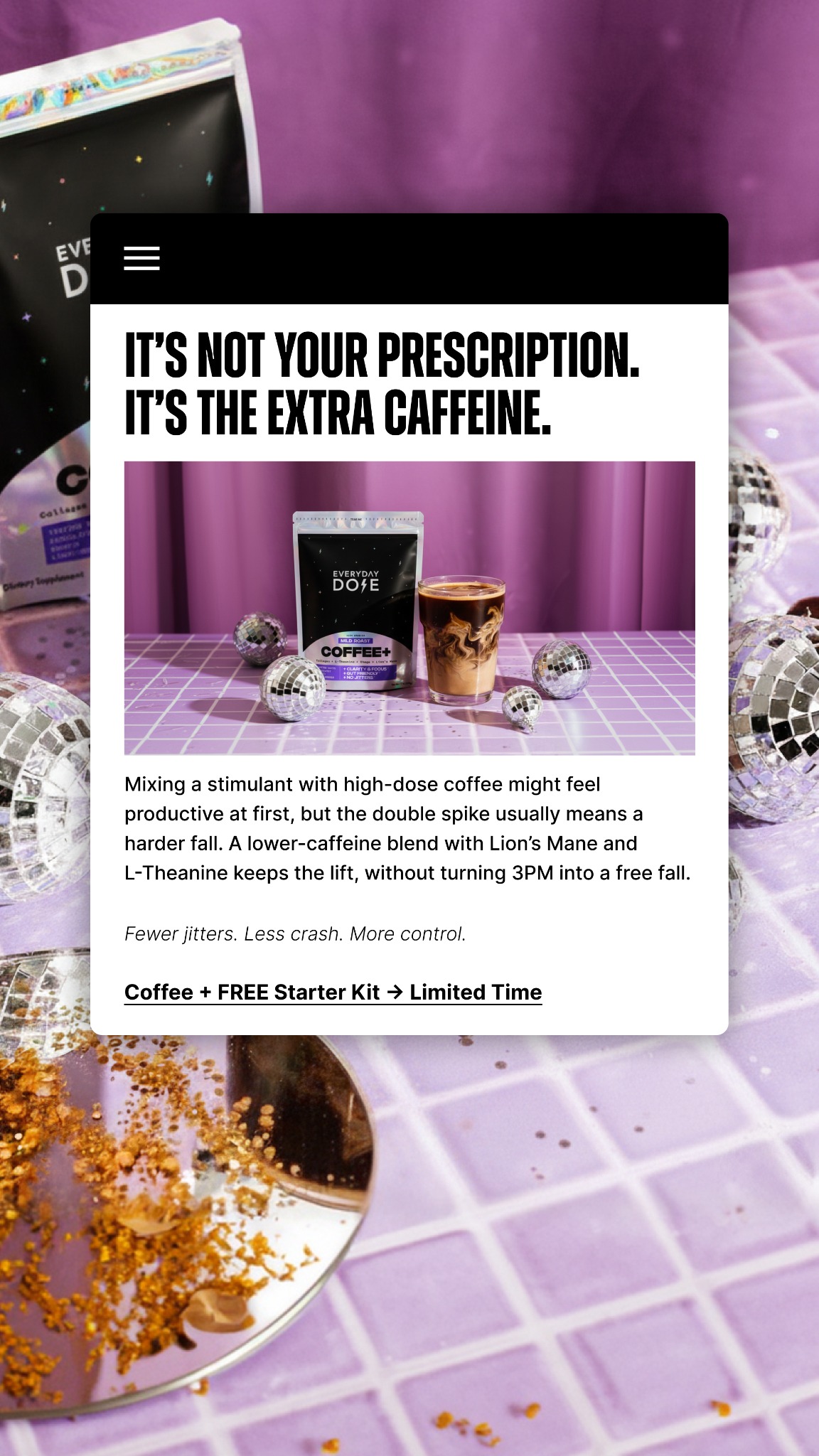 Everyday Dose Facebook ad