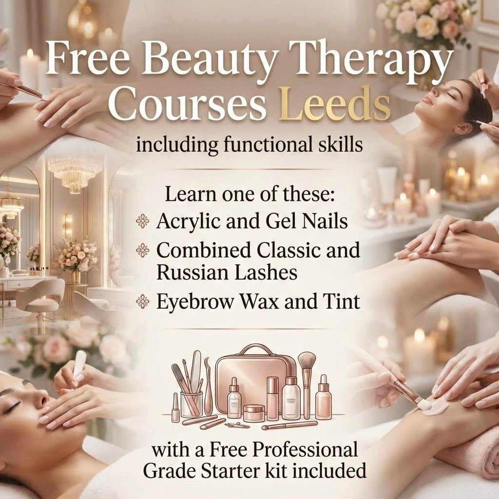 Aim2Learn Ltd Facebook ad: FREE Beauty therapy Course including Functional Skills in…