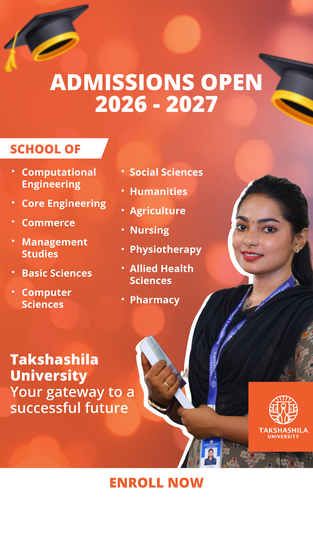 Takshashila University Facebook ad from Mar 4, 2026