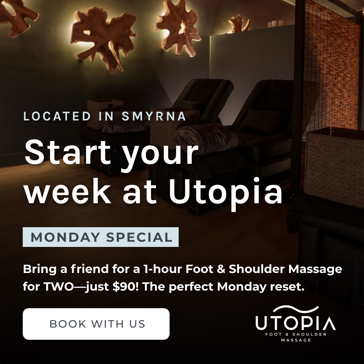 Utopia Foot & Shoulder Massage-Smyrna Facebook ad from Jan 13, 2026