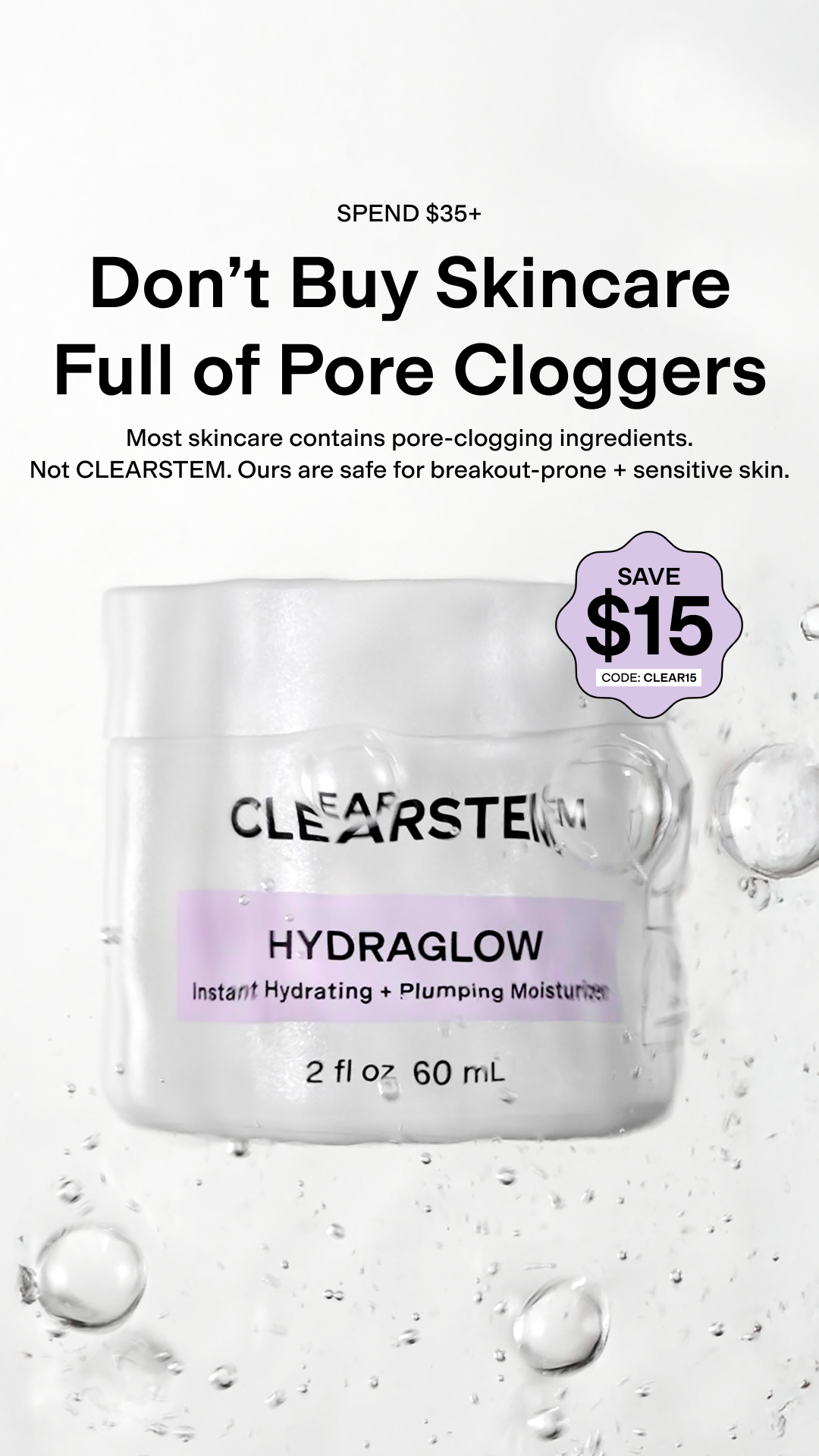 CLEARSTEM Skincare Facebook ad