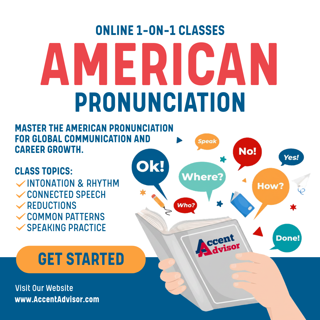 Accent Advisor - American Pronunciation Facebook ad