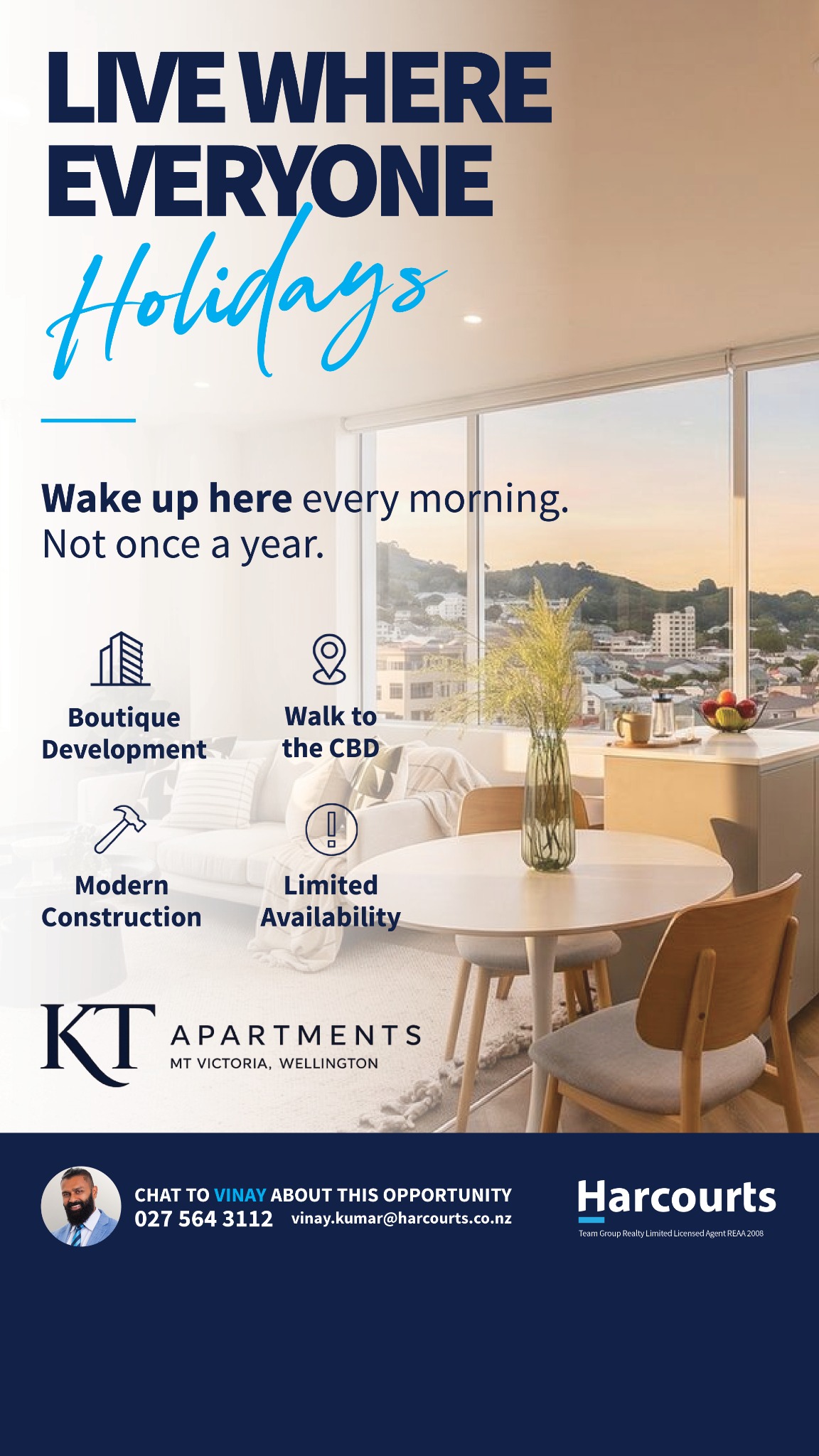 Harcourts Team Group Facebook ad from Jul 29, 2026